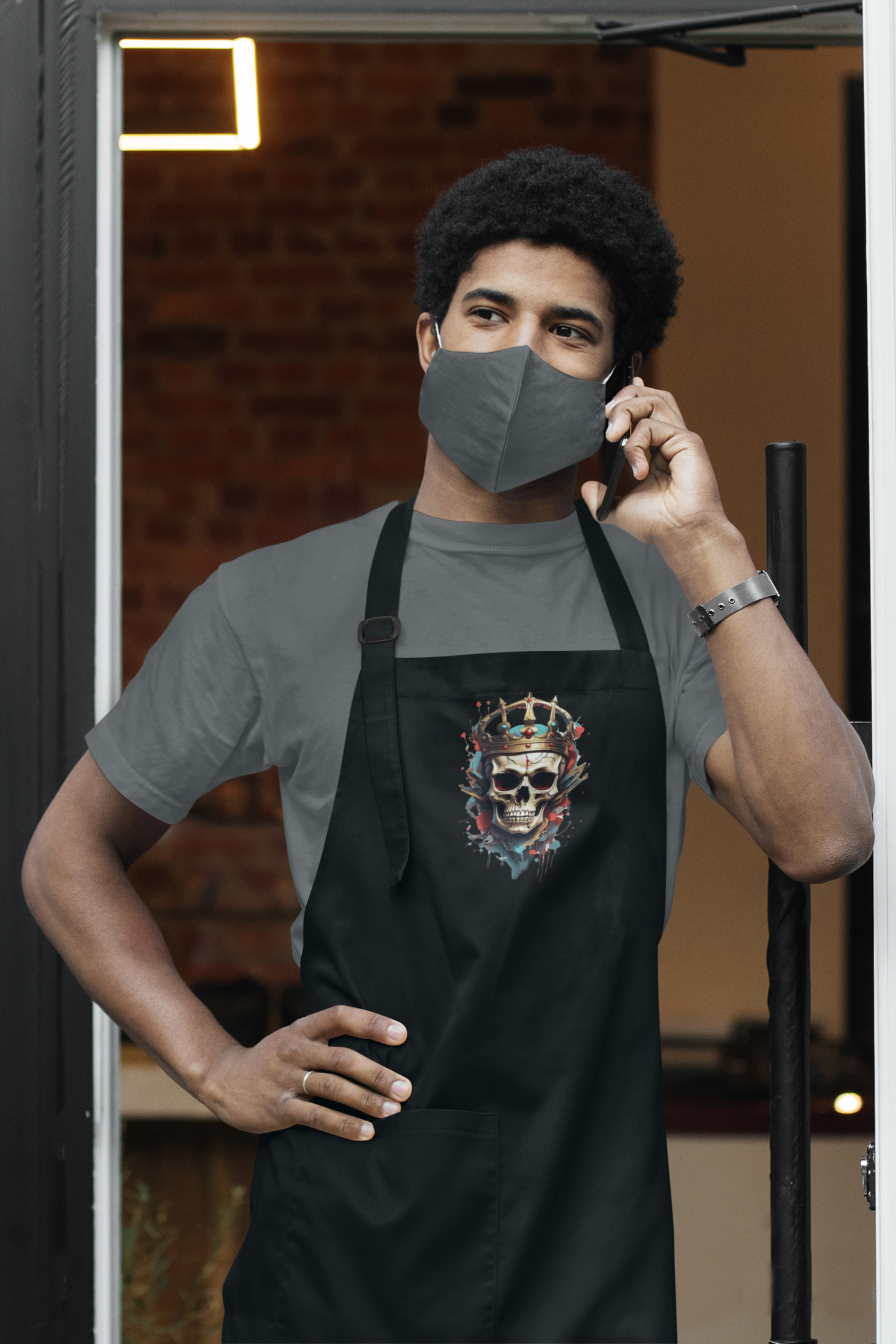 Nome do produto: King Skull - Avental