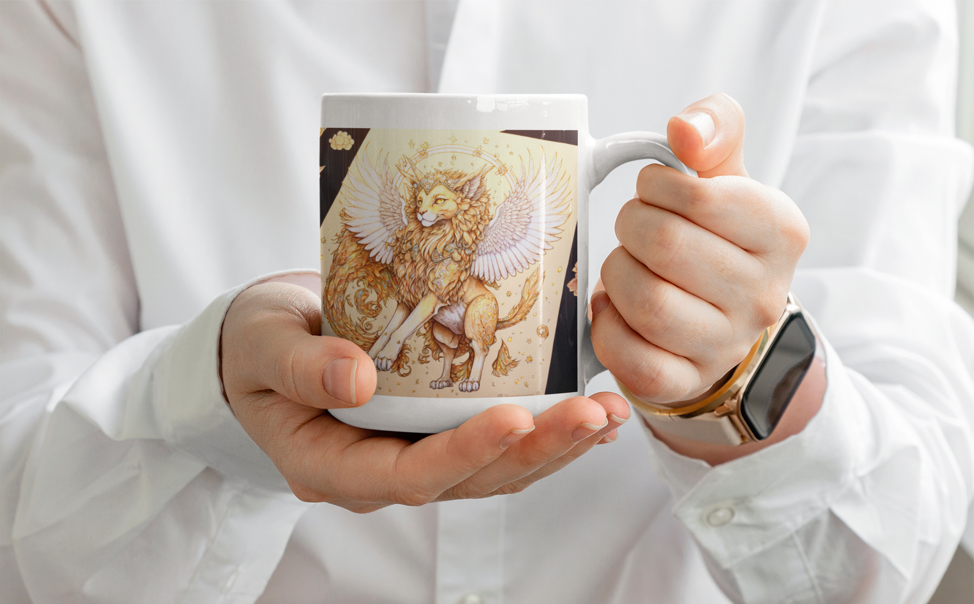 Nome do produto: Caneca Gold Lion