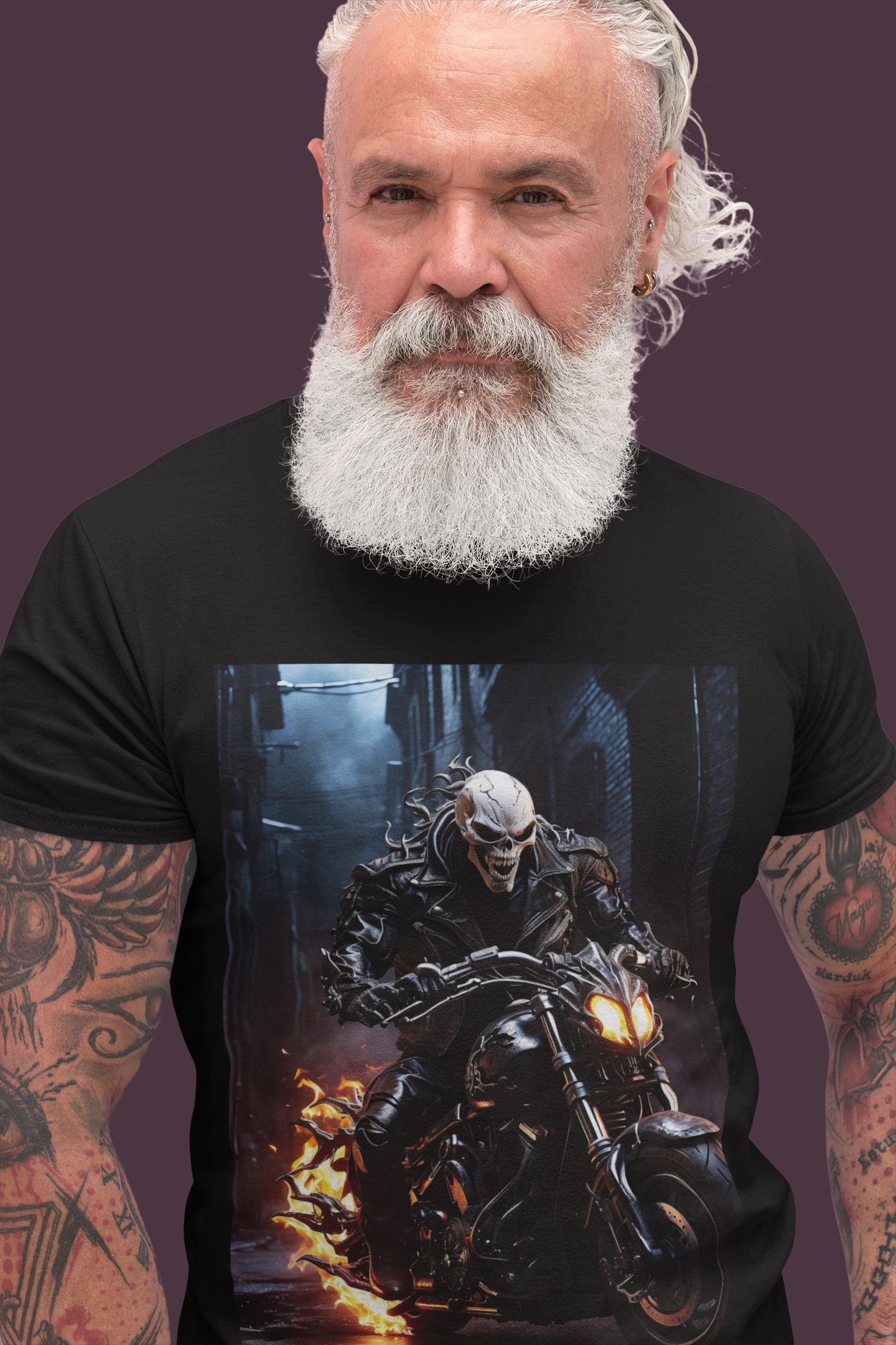 Nome do produto: Skull Motobiker - Unissex T-Shirt