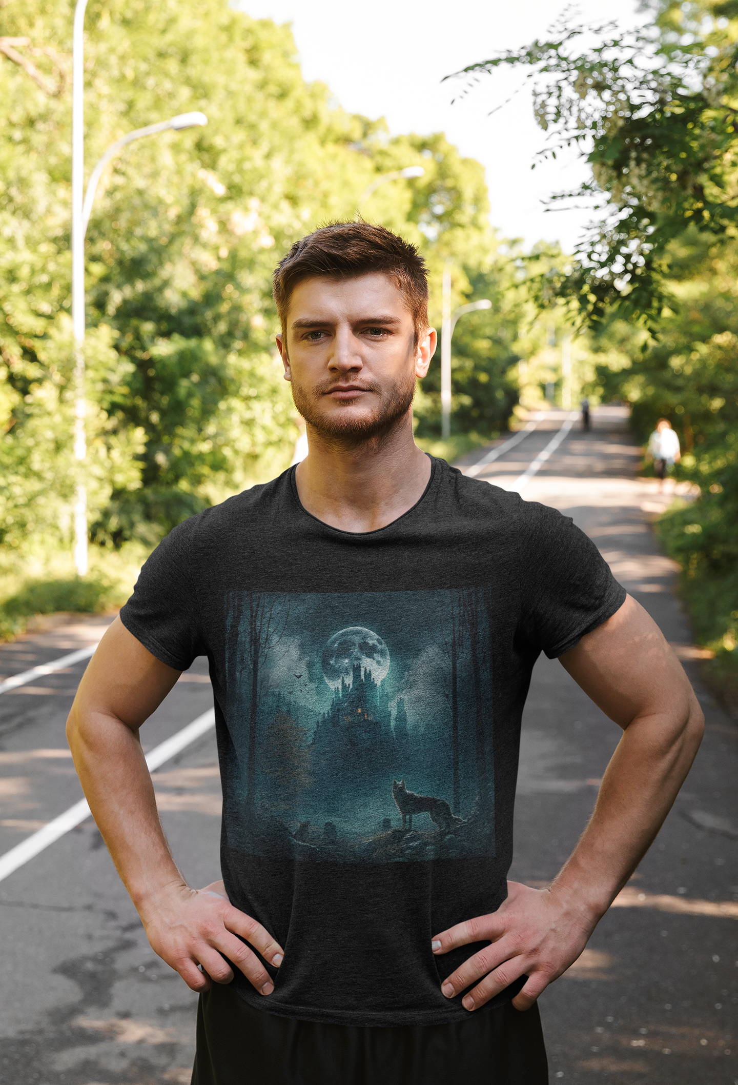 Nome do produto: Wolf in a Castle II  - Unissex T-Shirt