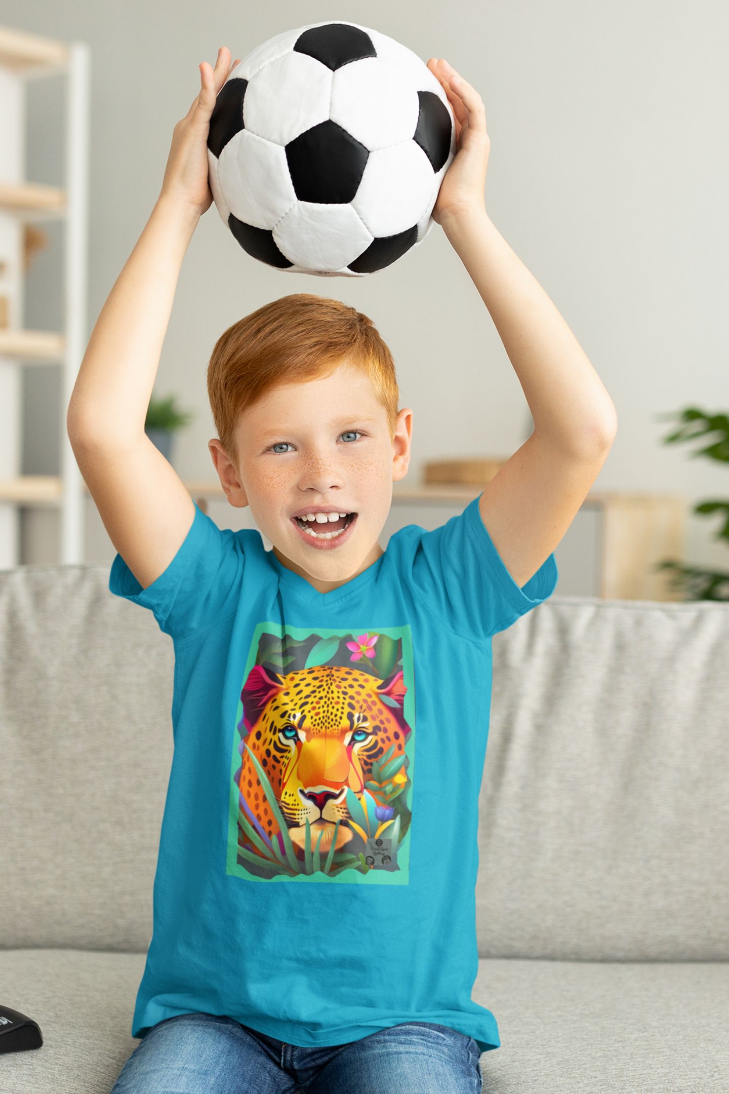 Nome do produto: Camiseta Infantil Classic - Face do Jaguar 