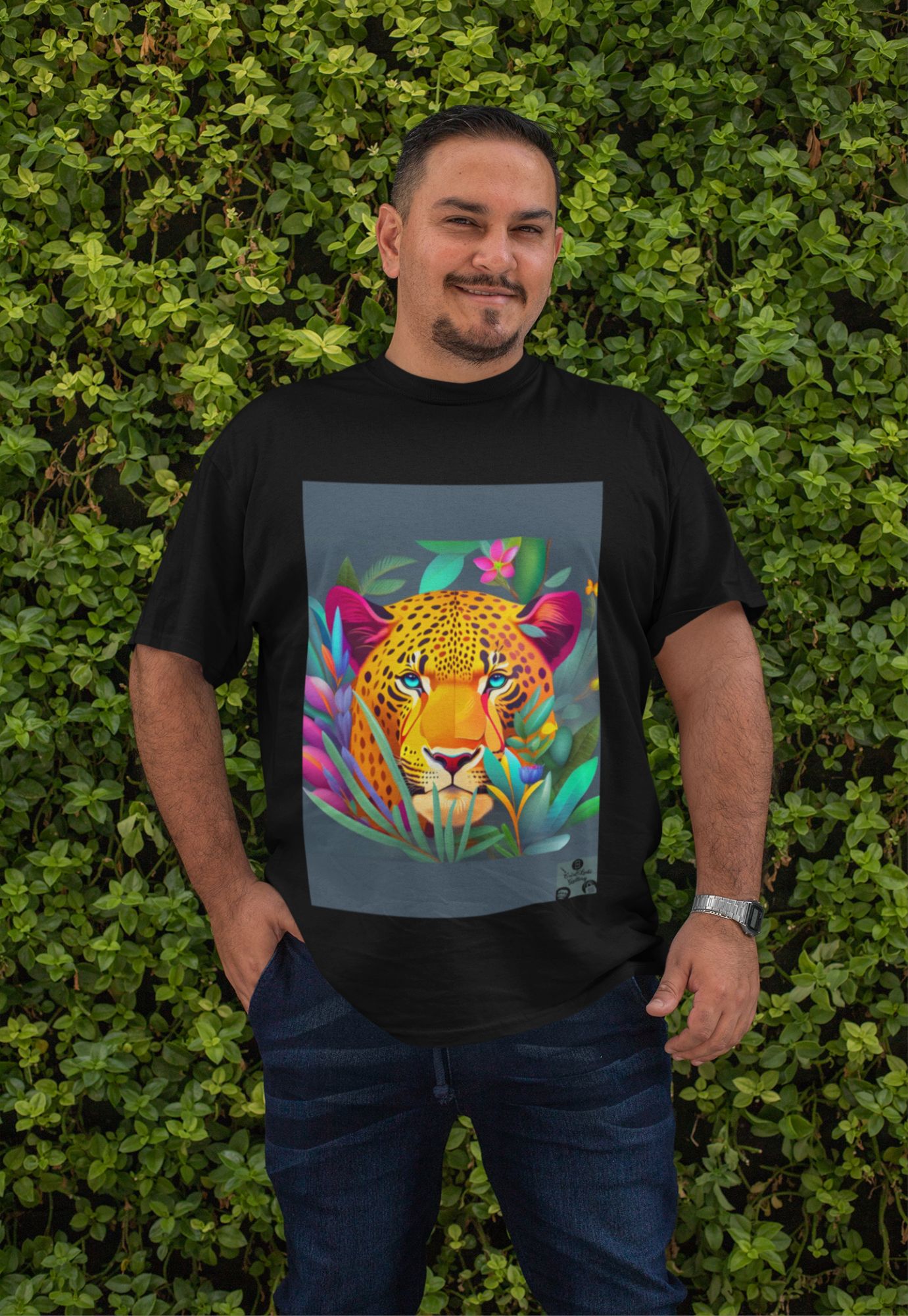 Nome do produto: Camiseta  T -Shirt Plus Size  Face do Jaguar #02/04