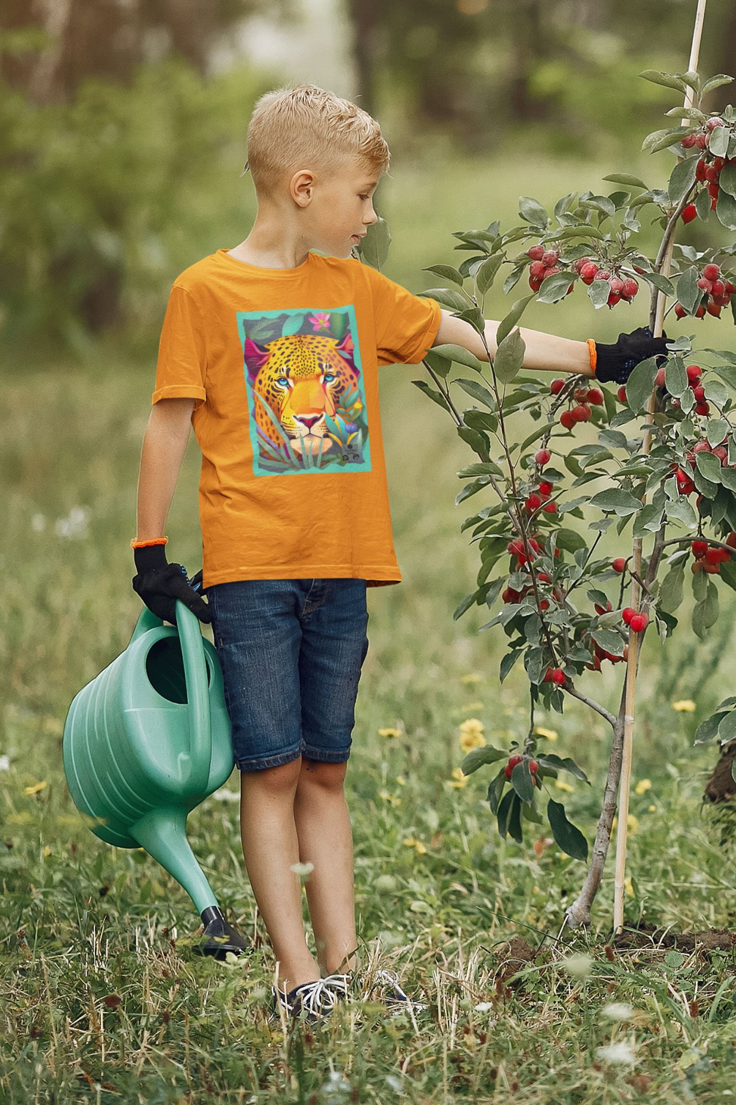 Nome do produto: Camiseta Infantil Classic - Face do Jaguar