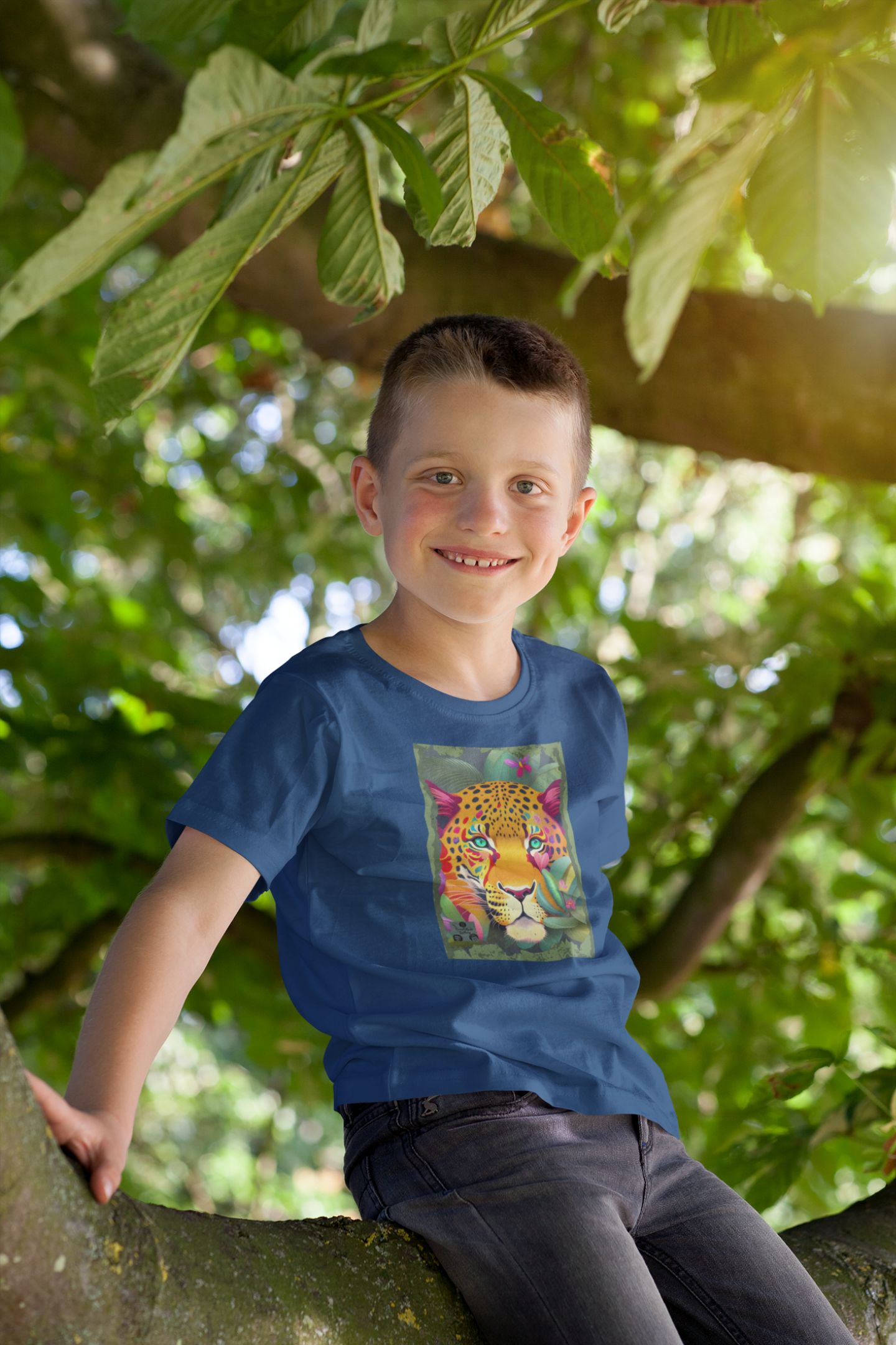 Nome do produto: Camiseta Quality Infantil (10 a 14) - Face do Jaguar