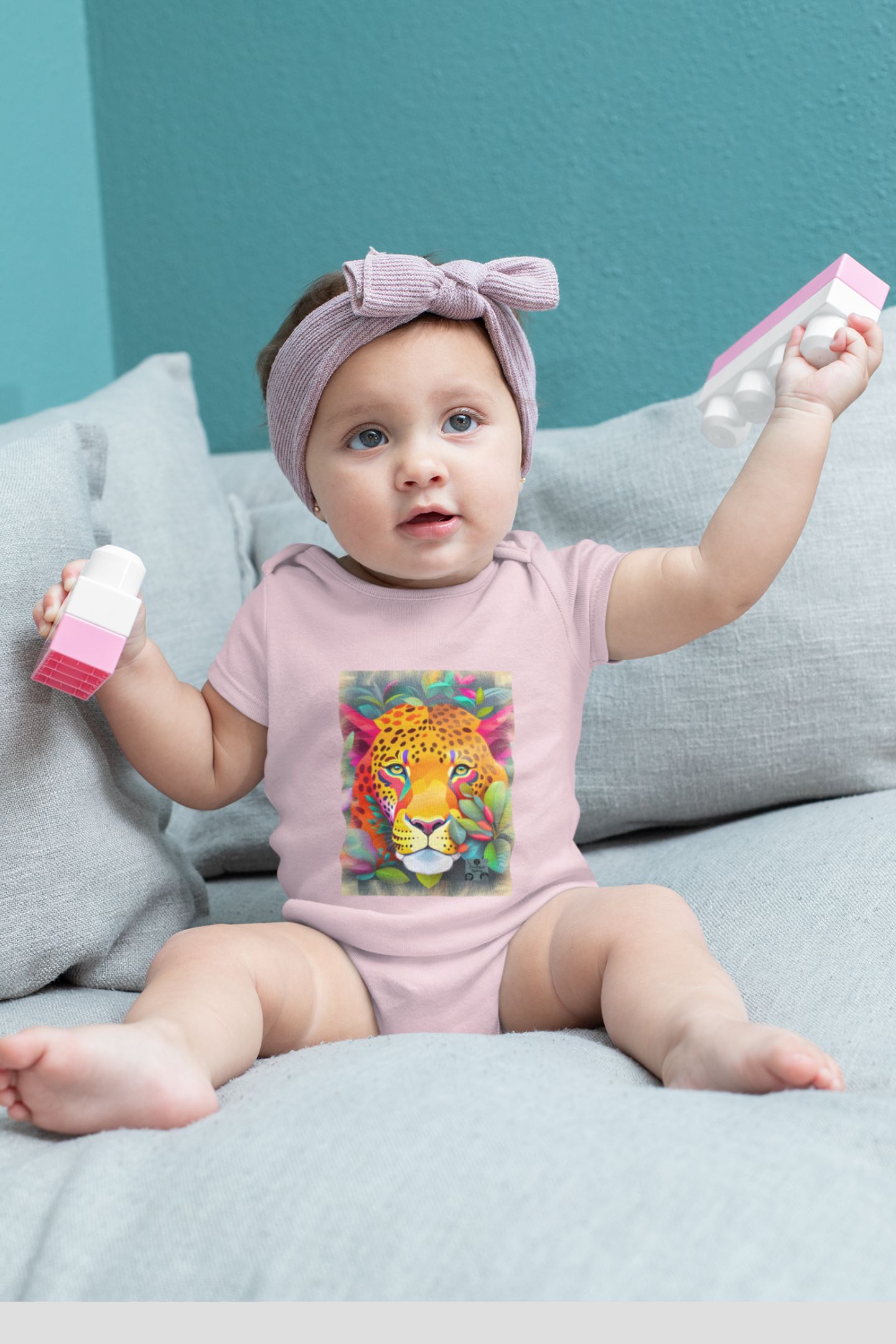 Nome do produto: Body Infantil – Face do Jaguar