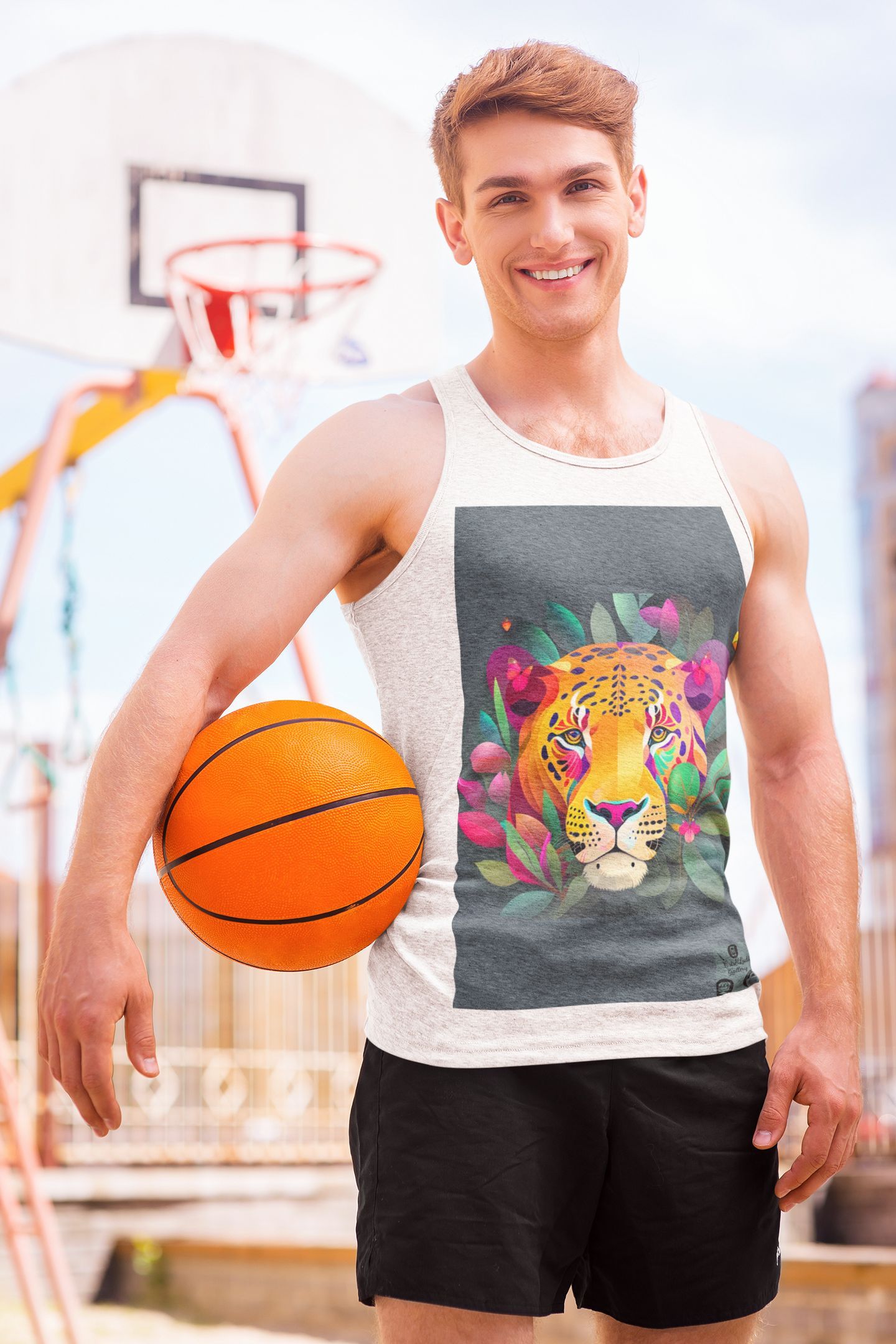 Nome do produto: Camiseta Regata Classic Unissex Face do Jaguar #01/04