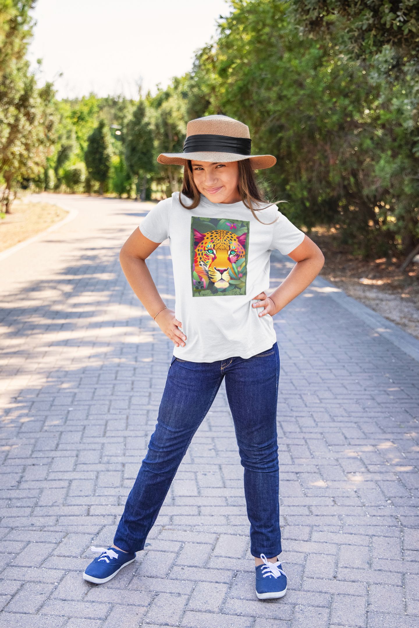 Nome do produto: Camiseta Quality Infantil (10 a 14) - Face do Jaguar