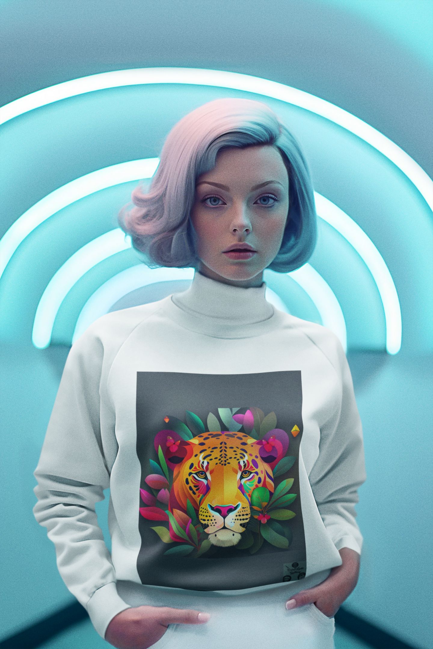 Nome do produto: Moletom Fechado Unissex Coleção Face do Jaguar #01/04