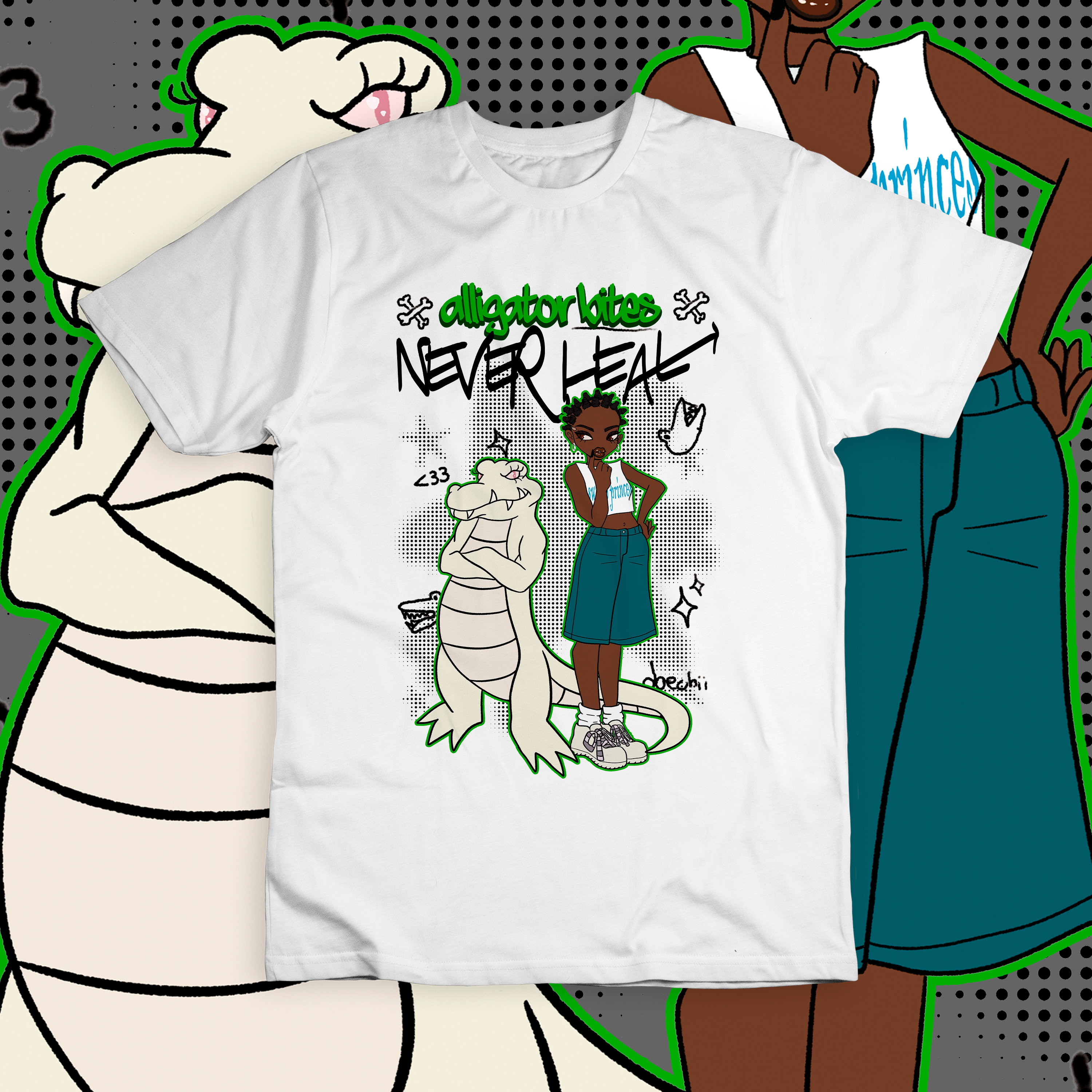 Camiseta 'DOECHII ALLIGATOR BITES NEVER HEAL (vers 2)'