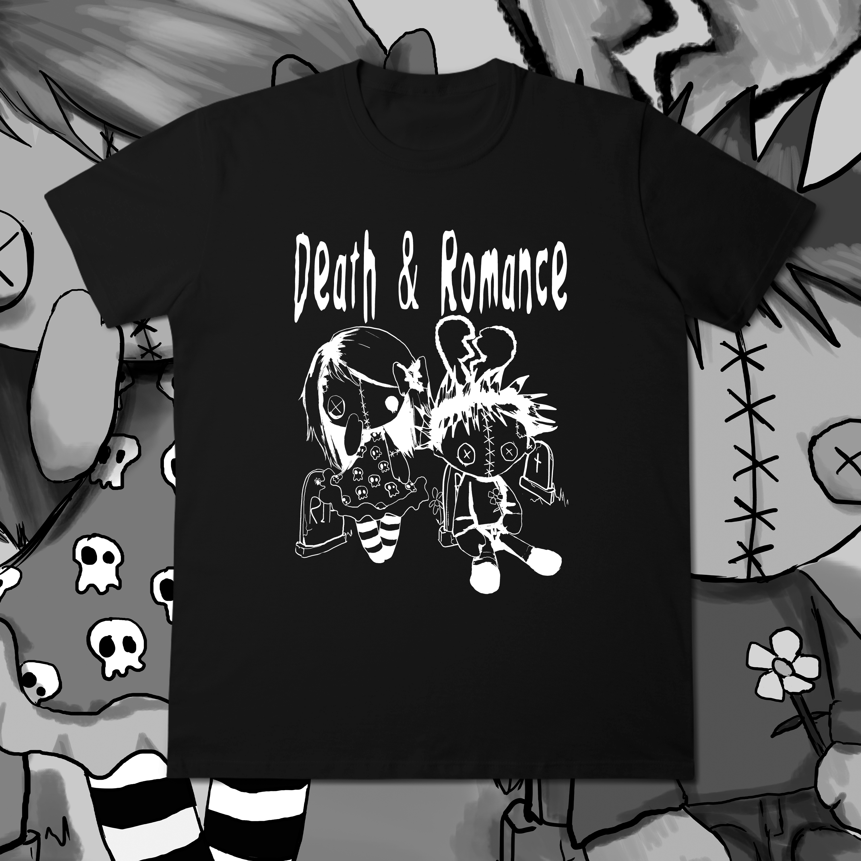 Camiseta 'DEATH & ROMANCE'