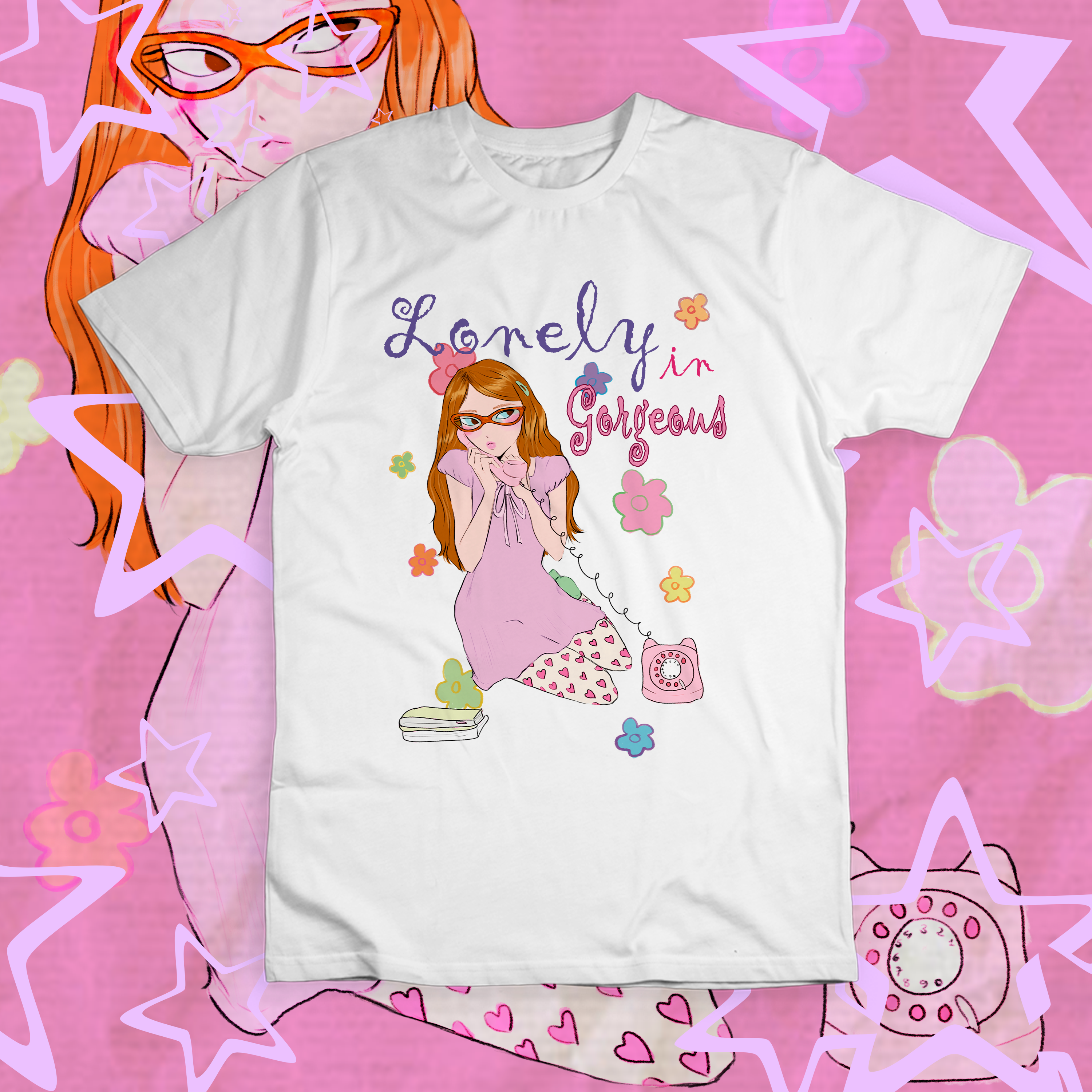 Camiseta 'LONELY IN GORGEOUS' (tommy february6)