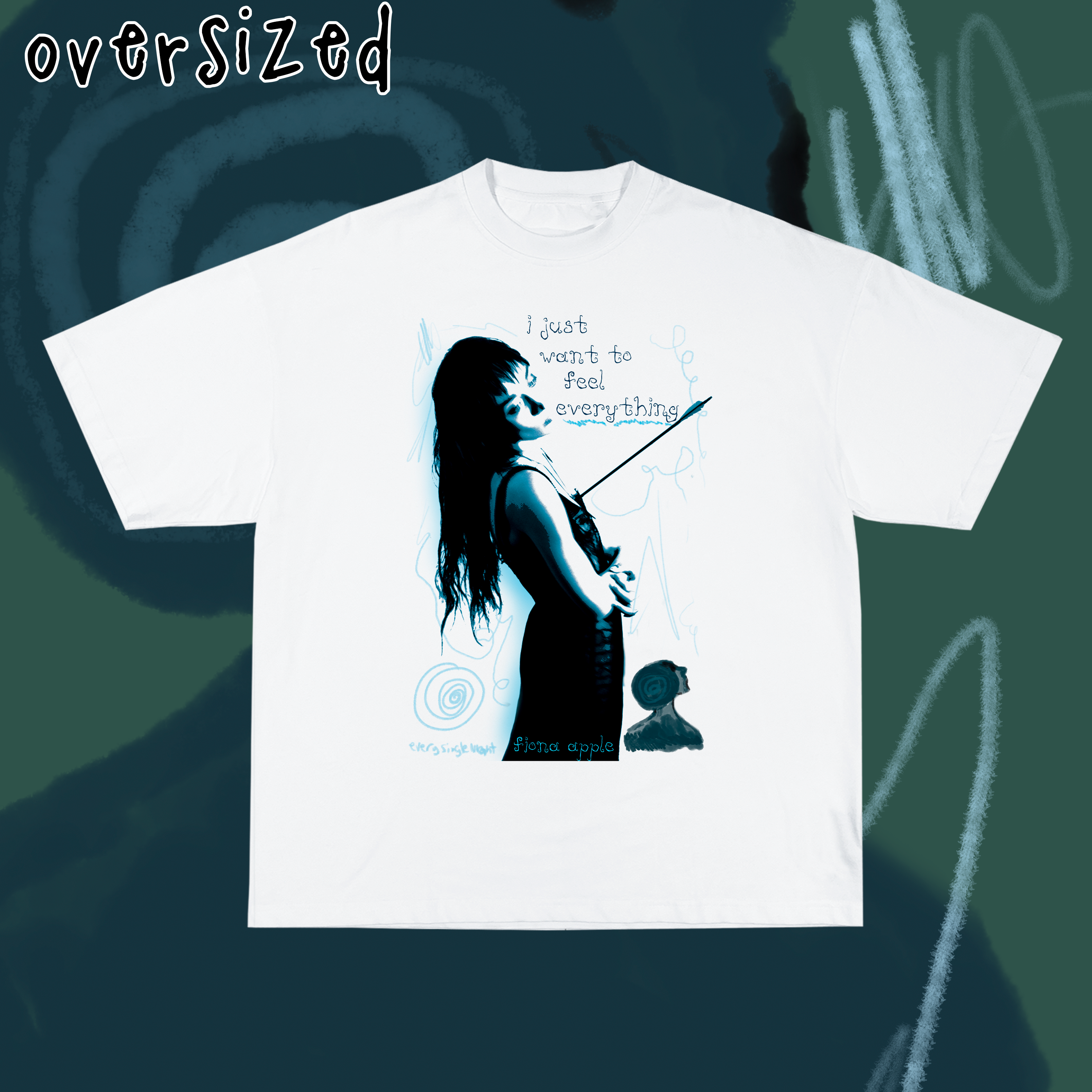 Camiseta Oversized 'FIONA APPLE - EVERY SINGLE NIGHT'