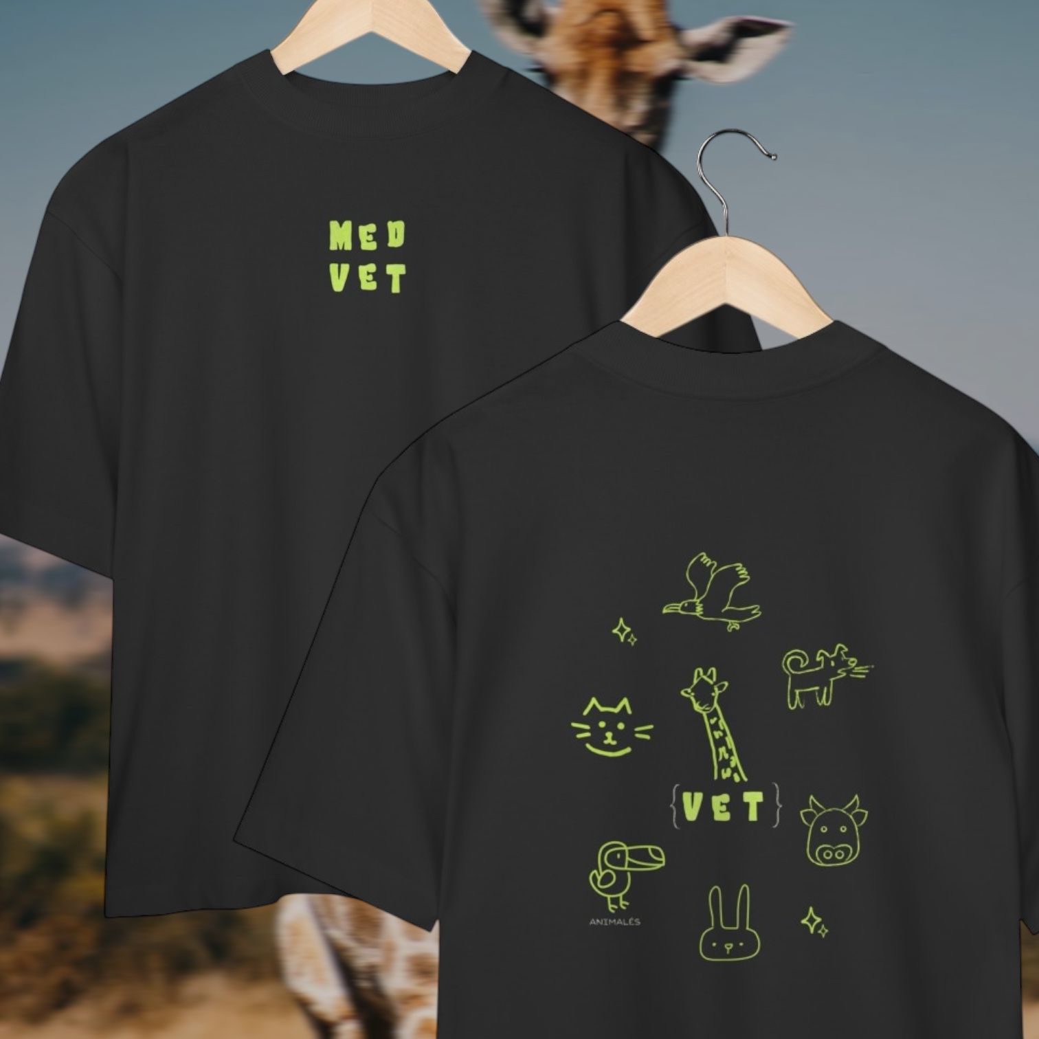 oversized • {vet} frente & costas