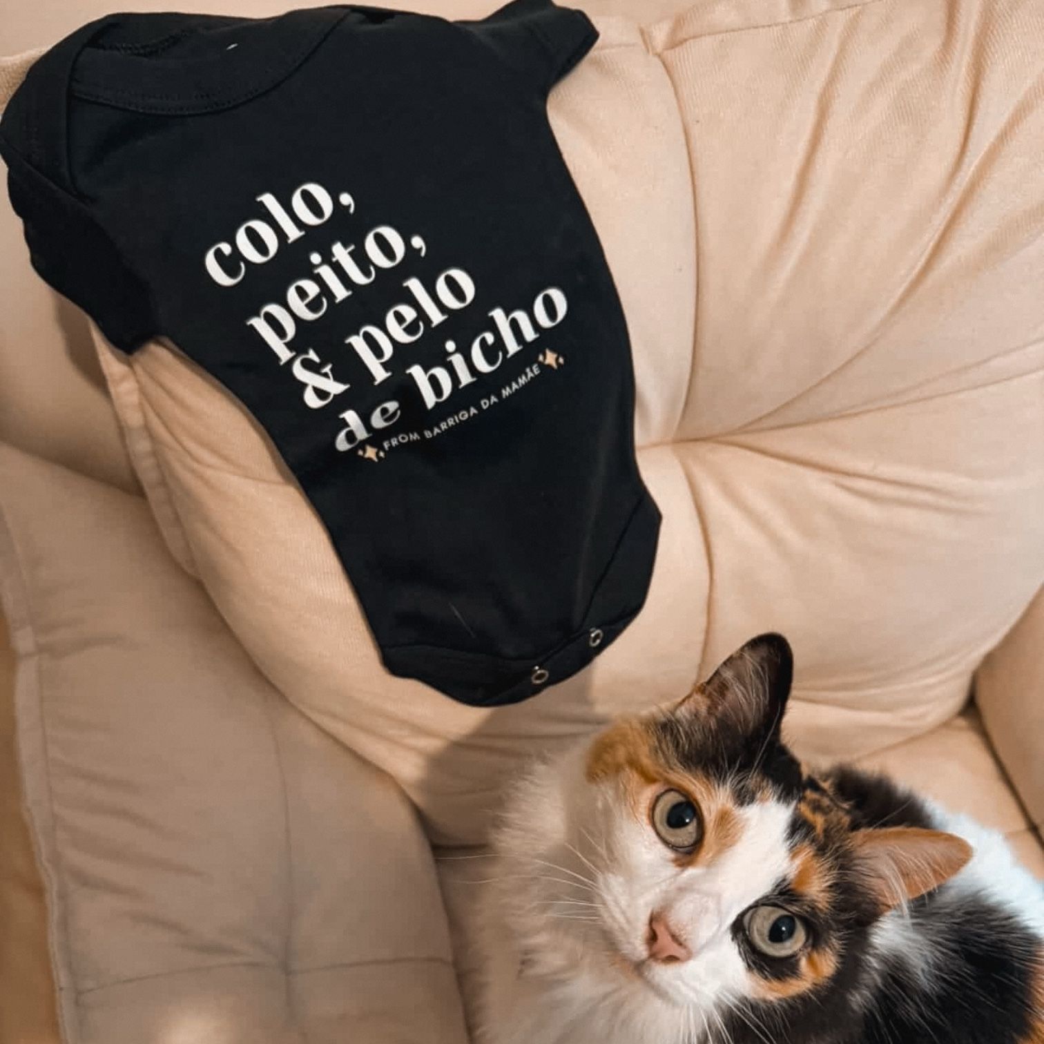 body infantil • pelo de bicho