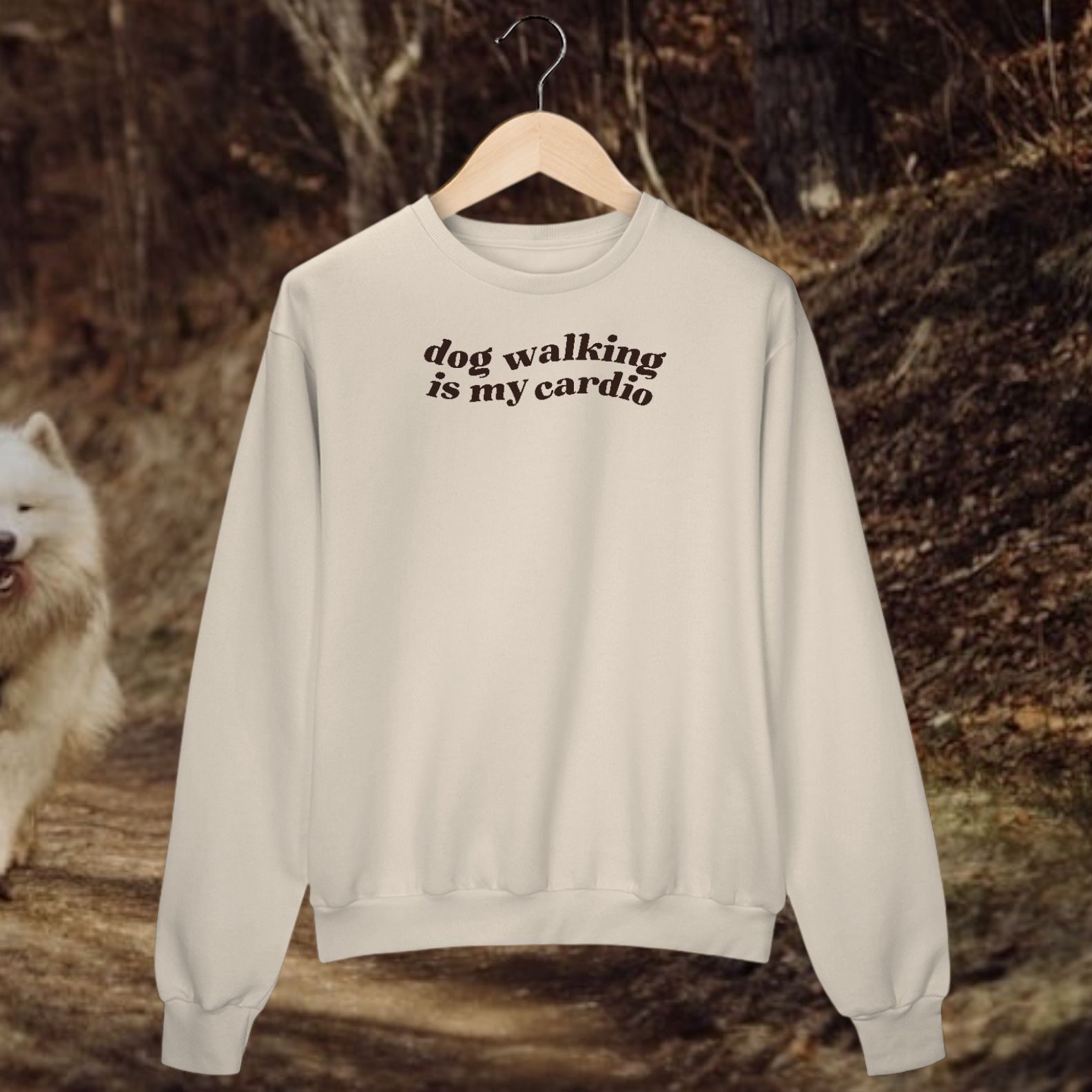 moletom prime • dog walking is my cardio 