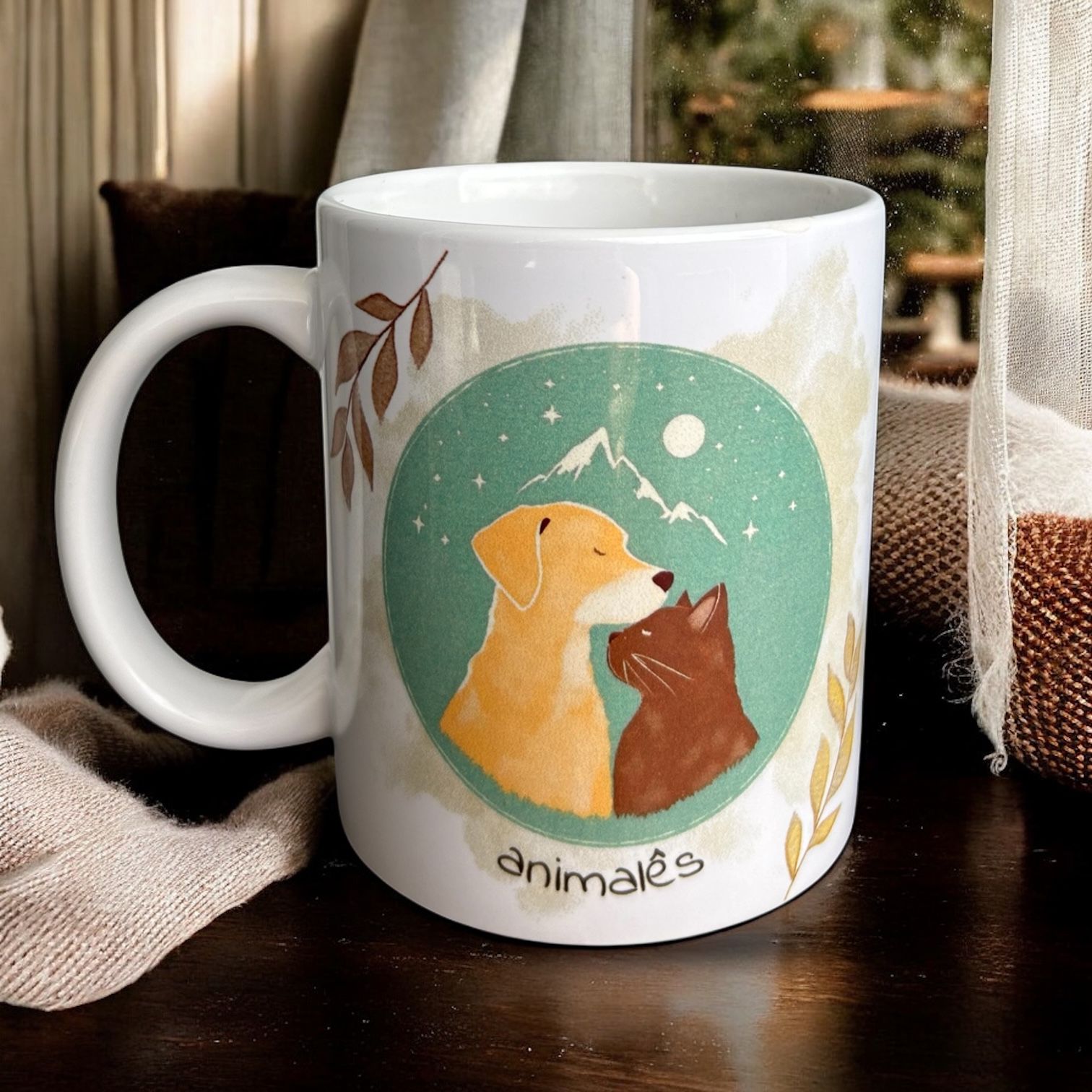 caneca • animalês (com frase)