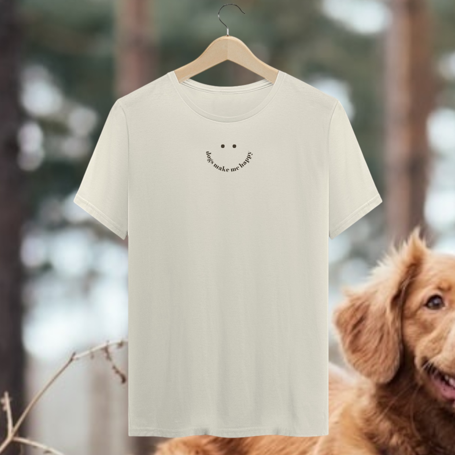 t-shirt • dogs make me happy (claras)