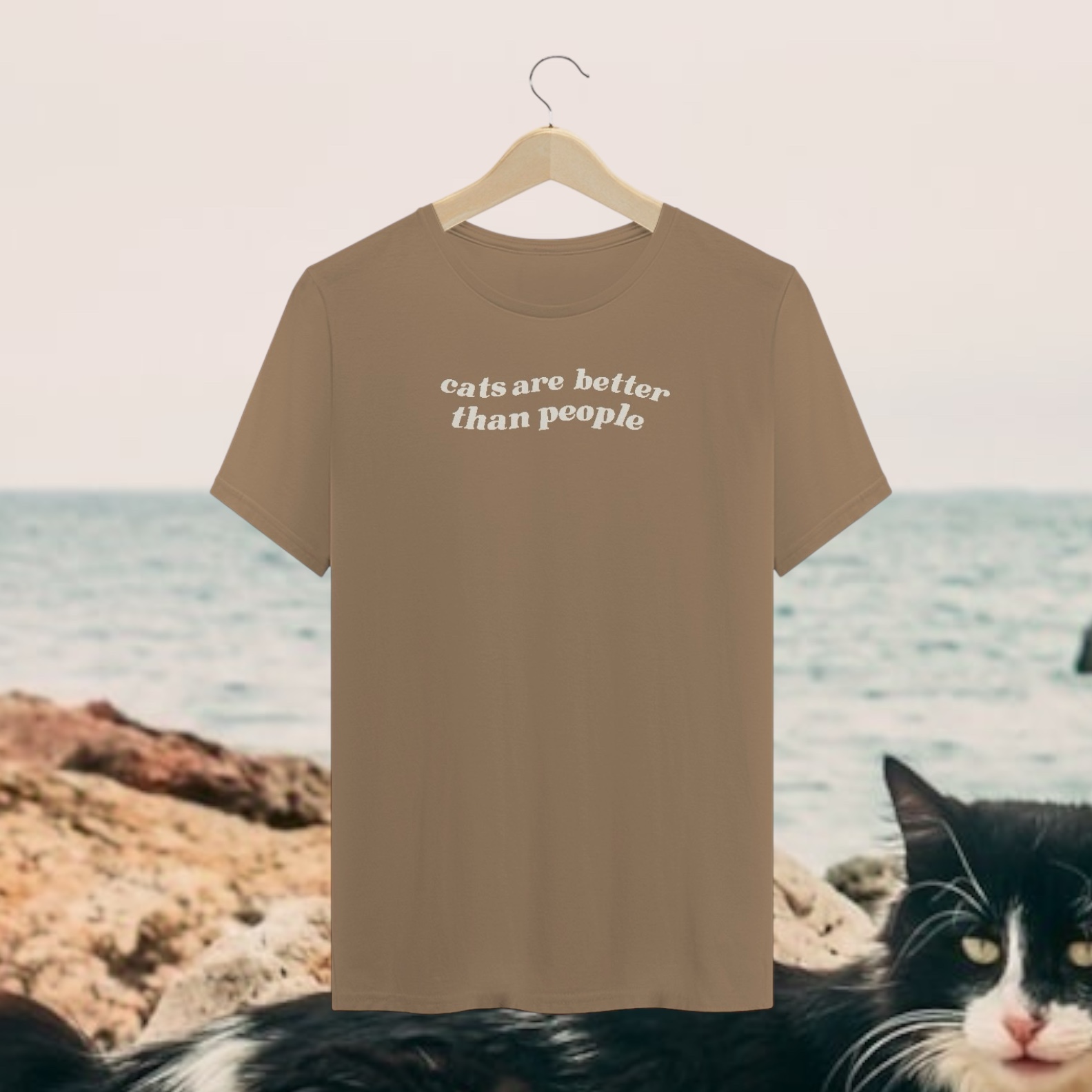 t shirt • cats are better than people