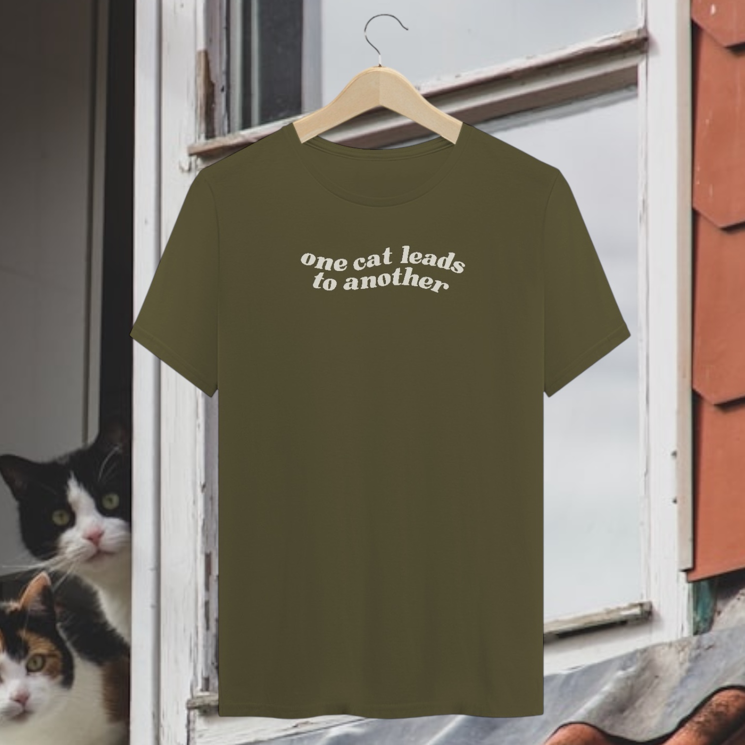 t shirt • one cat leads to another