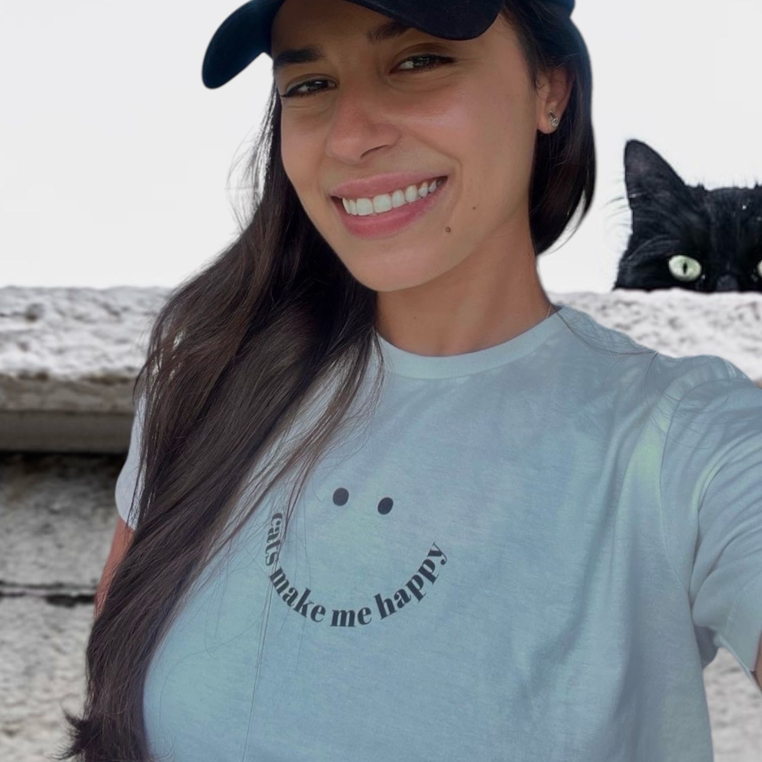 t-shirt • cats make me happy (claras)