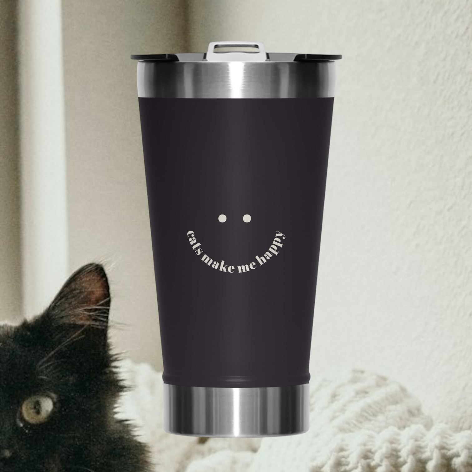 copo térmico • cats make me happy