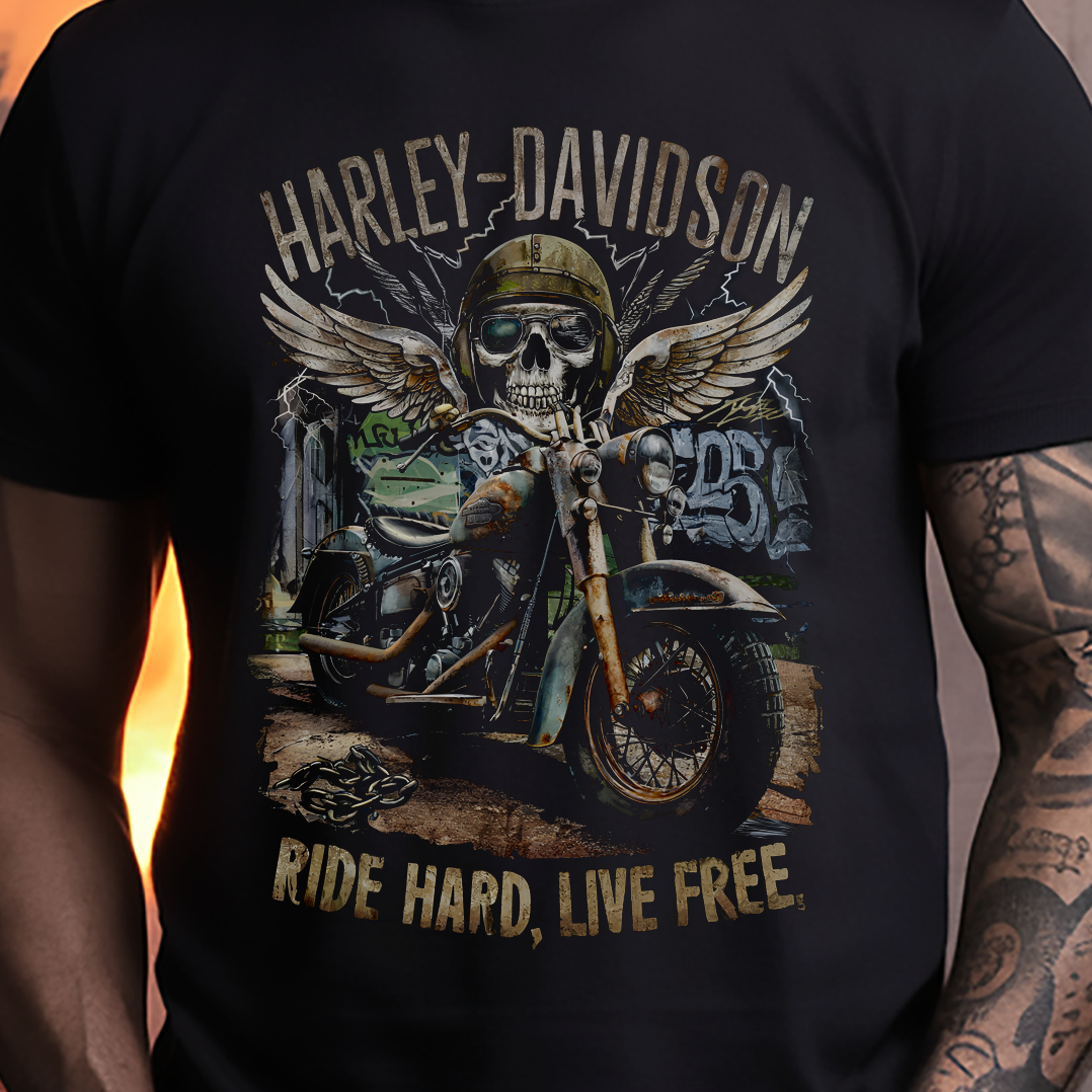 Nome do produto: T-SHIRT PLUS SIZE RIDE HARD
