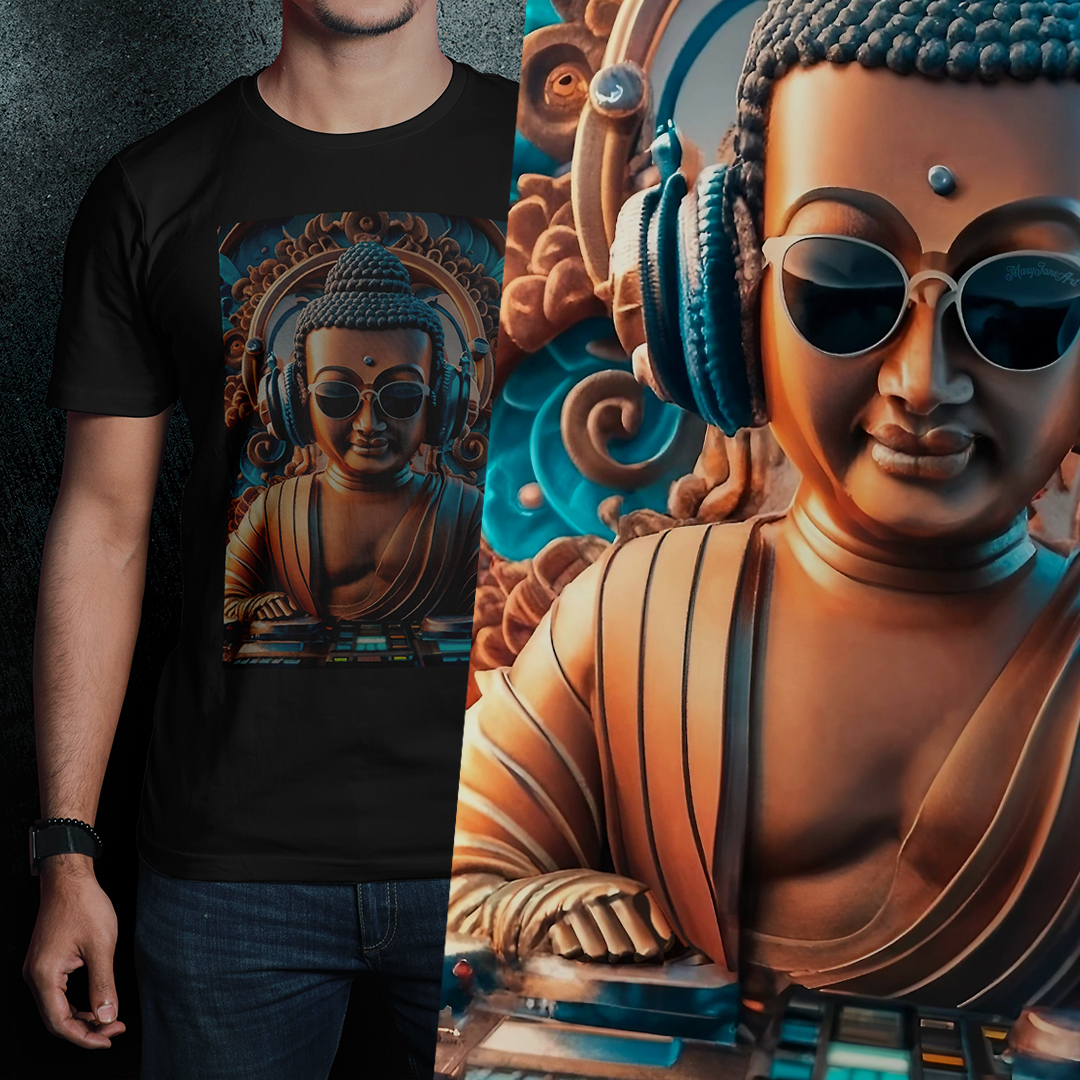 Nome do produto: T-SHIRT BUDA DJ HOUSE