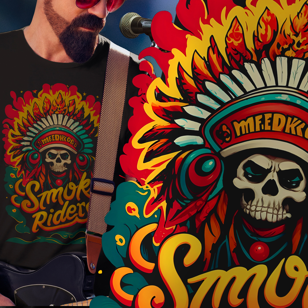 Nome do produto: T-SHIRT QUALITY SMOKE RIDERS FIRE