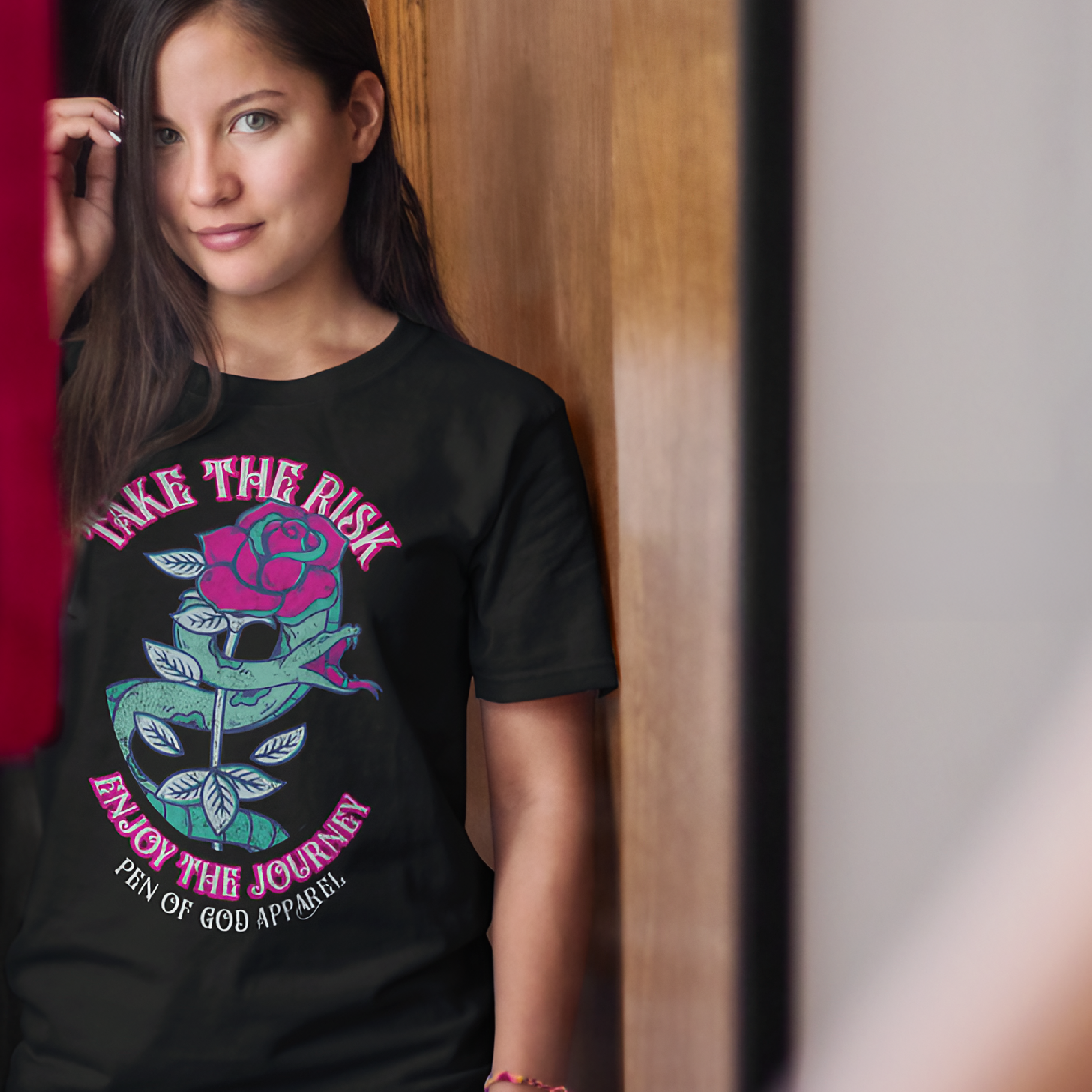 Nome do produto: T-SHIRT BABY LONG QUALITY TAKE THE RISK