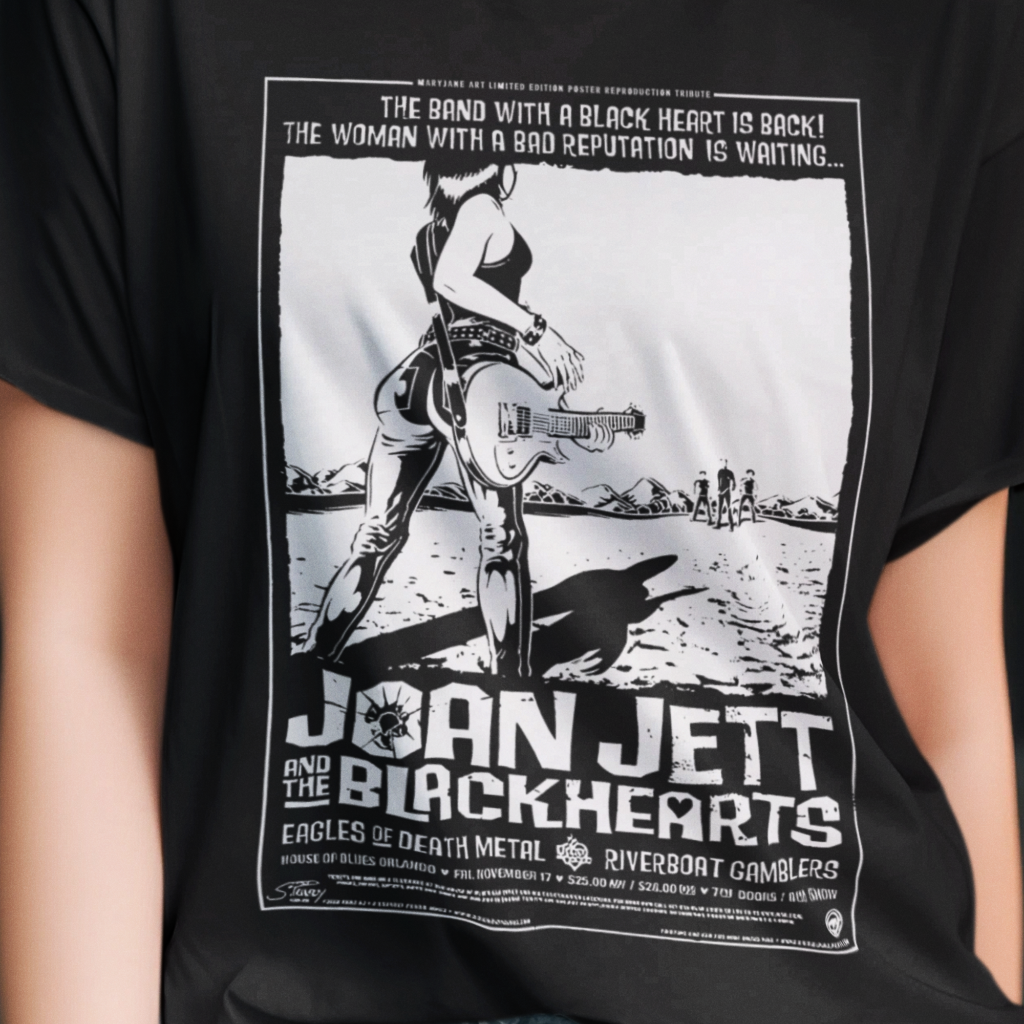 Nome do produto: T-SHIRT CLASSIC JOAN JETT