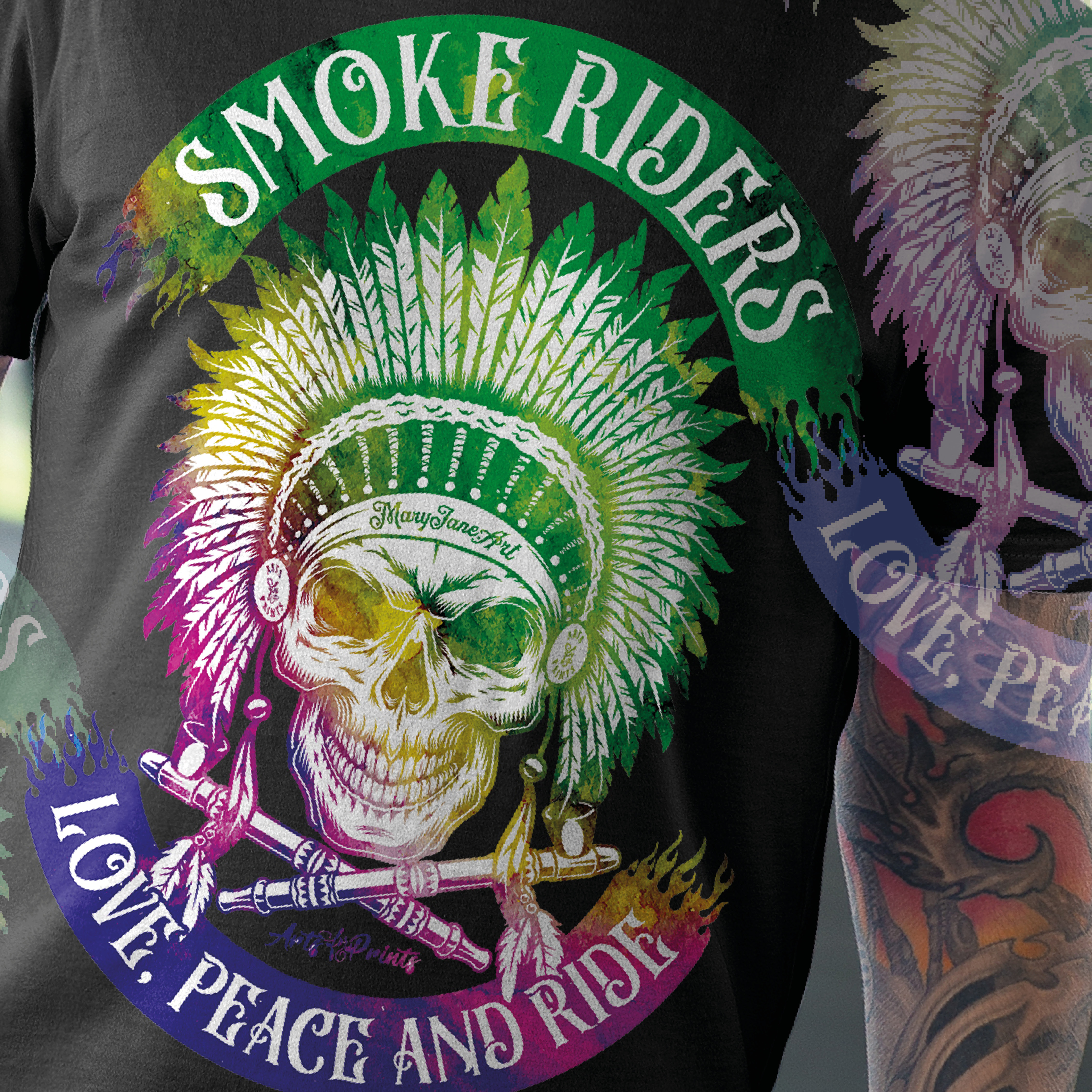 Nome do produto: TSHIRT SMOKE RIDERS COLOR 1