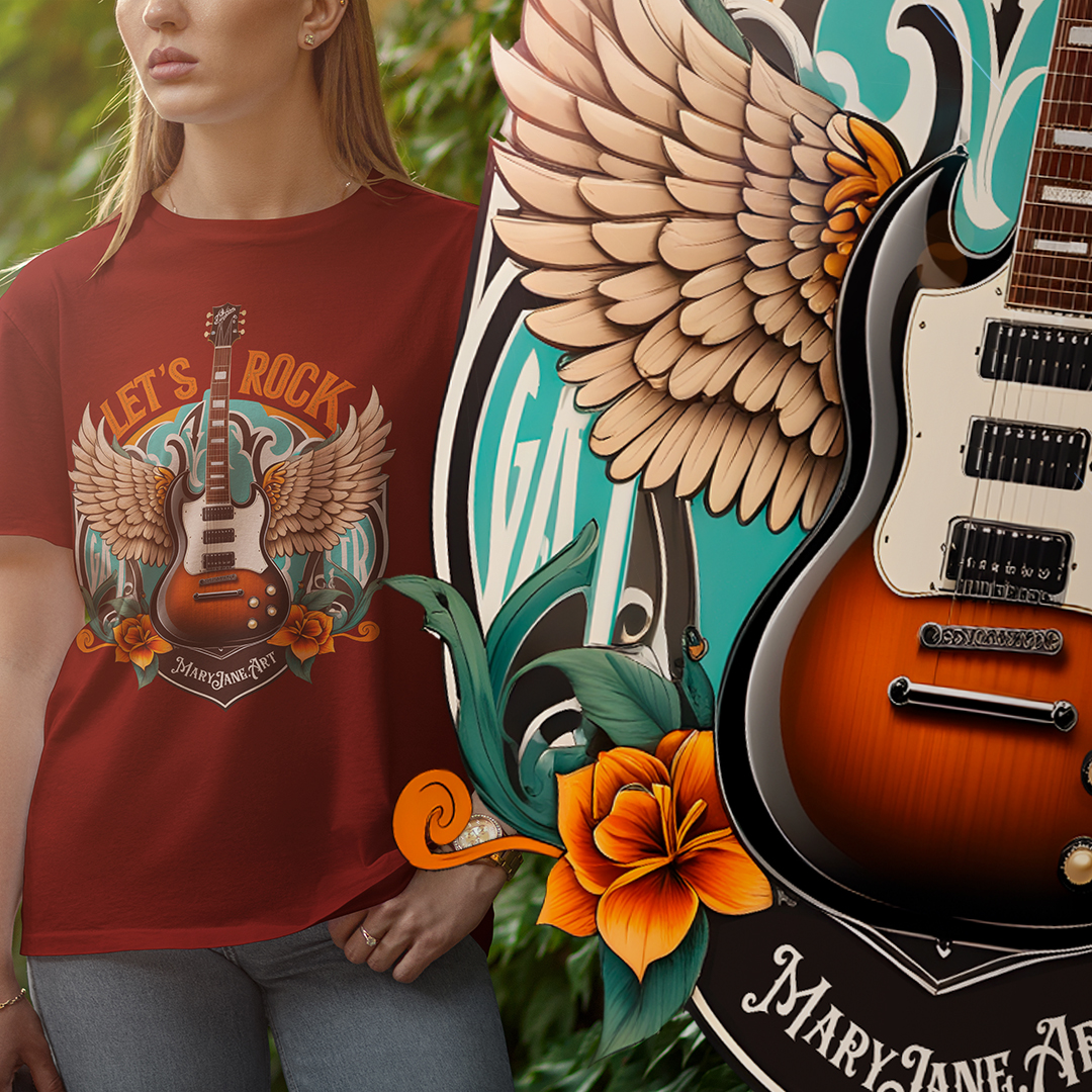 Nome do produto: T-SHIRT LET\'S ROCK