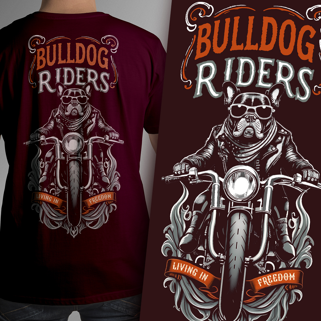 Nome do produto: T-SHIRT BULLDOG RIDERS