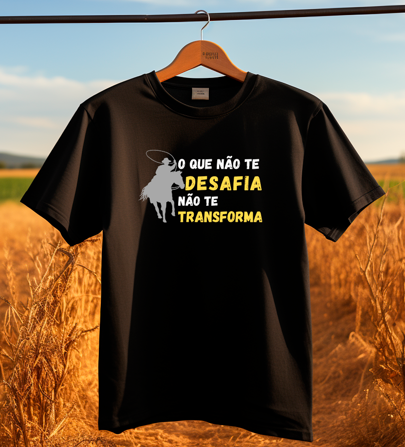 Nome do produto: TSHIRT DESAFIO E TRANSFORMAÇÃO