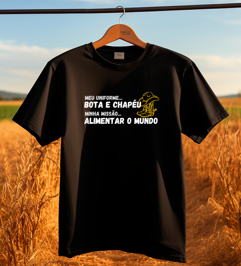 Nome do produto: TSHIRT MISSÃO ALIMENTAR O MUNDO
