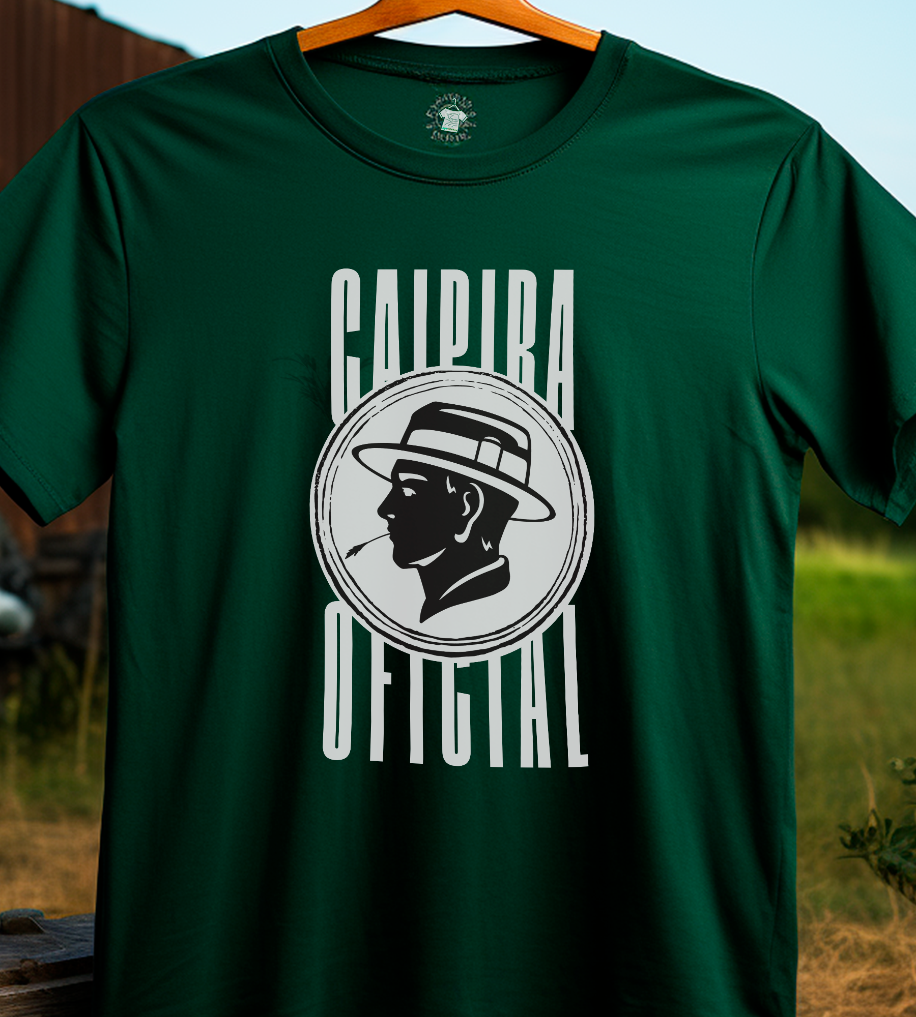 Nome do produto: TSHIRT CAIPIRA OFICIAL - ESCURA