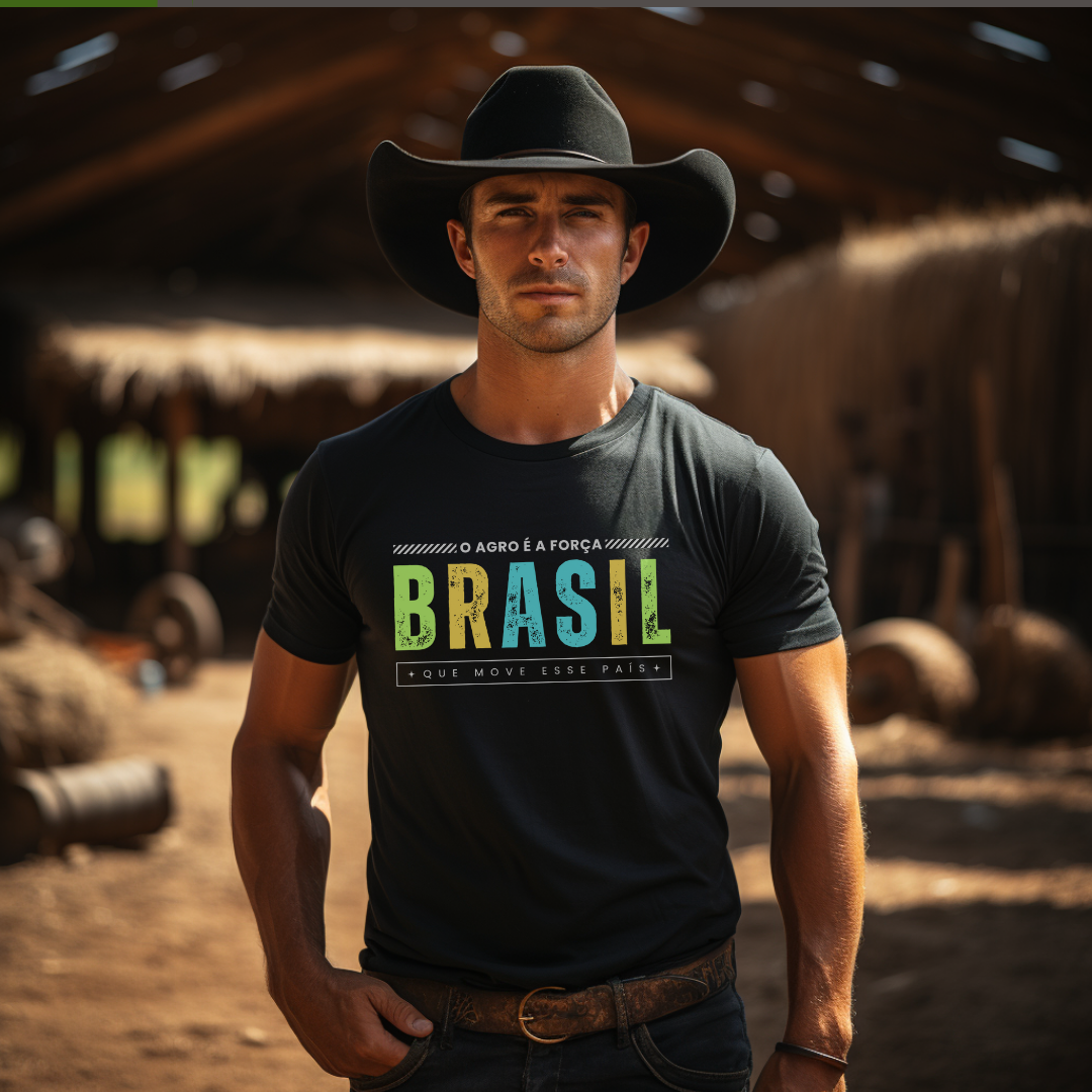 Nome do produto: TSHIRT A FORÇA DO AGRO