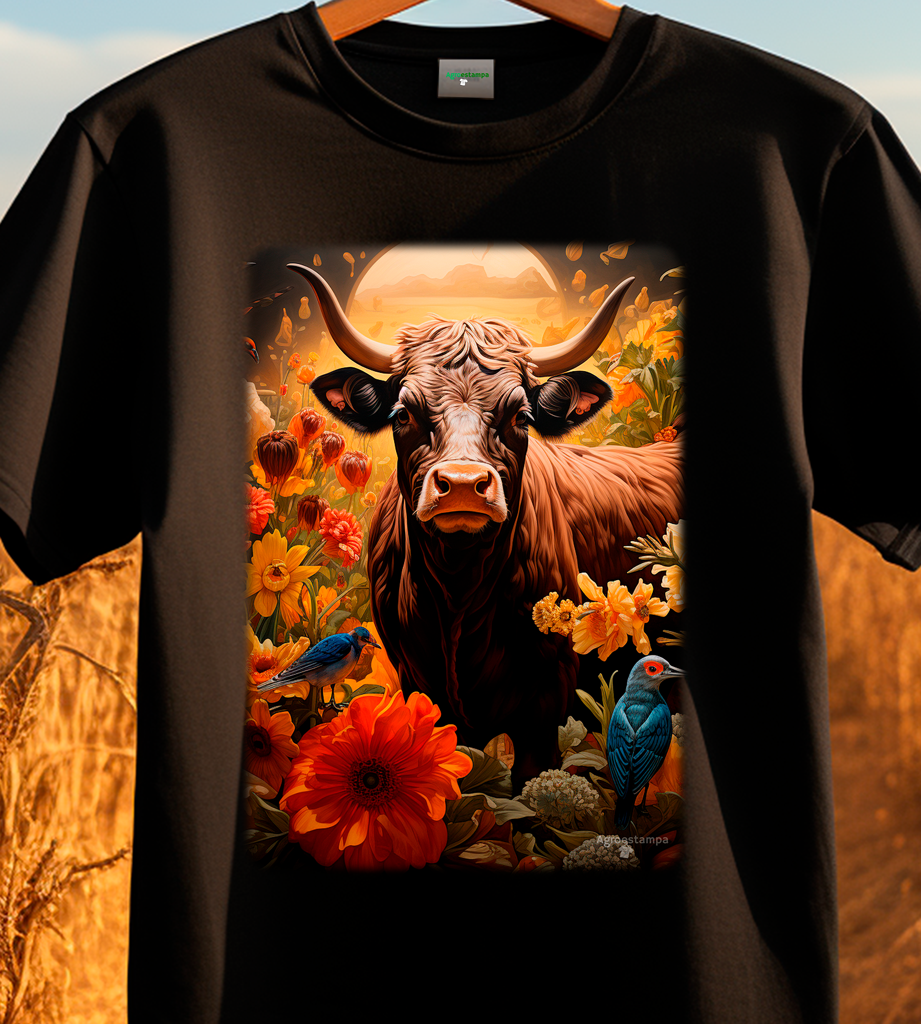 Nome do produto: TSHIRT COWFLOWERS