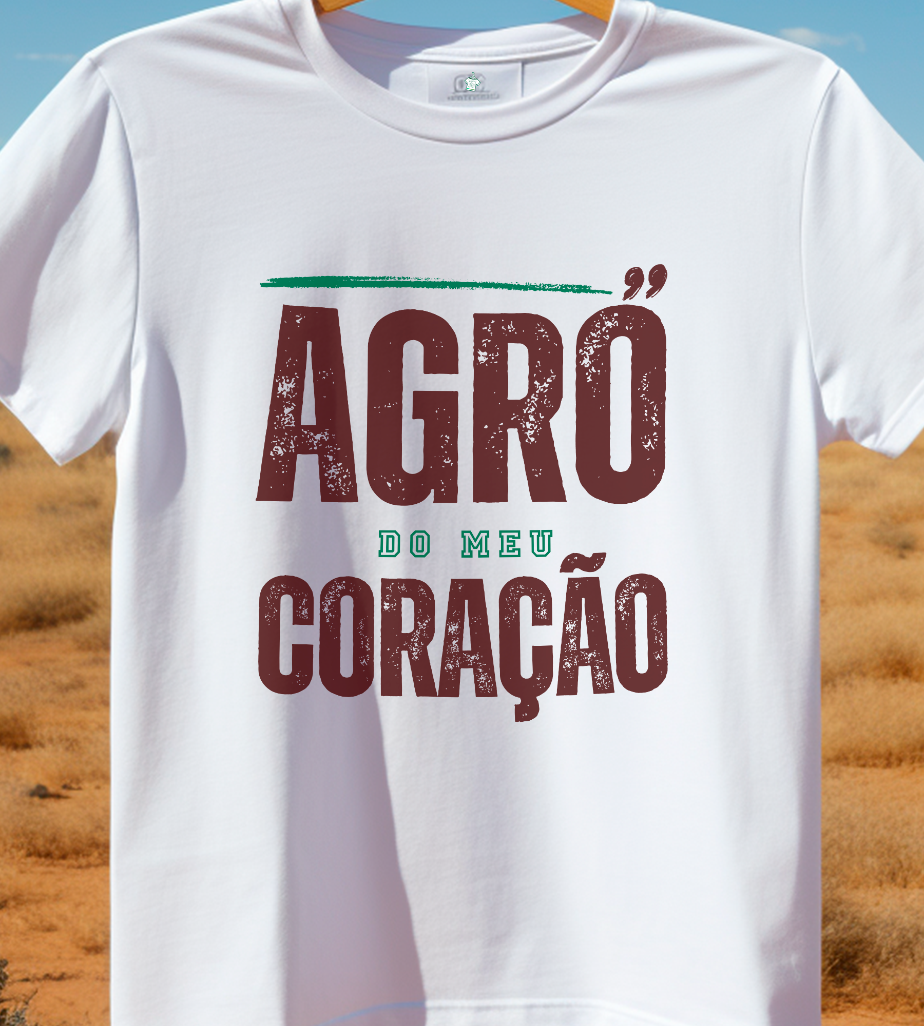Nome do produto: TSHIRT AGRO DO MEU CORAÇÃO - CLARA