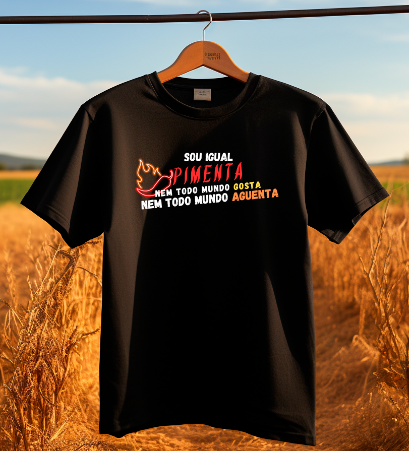 Nome do produto: TSHIRT SOU IGUAL PIMENTA