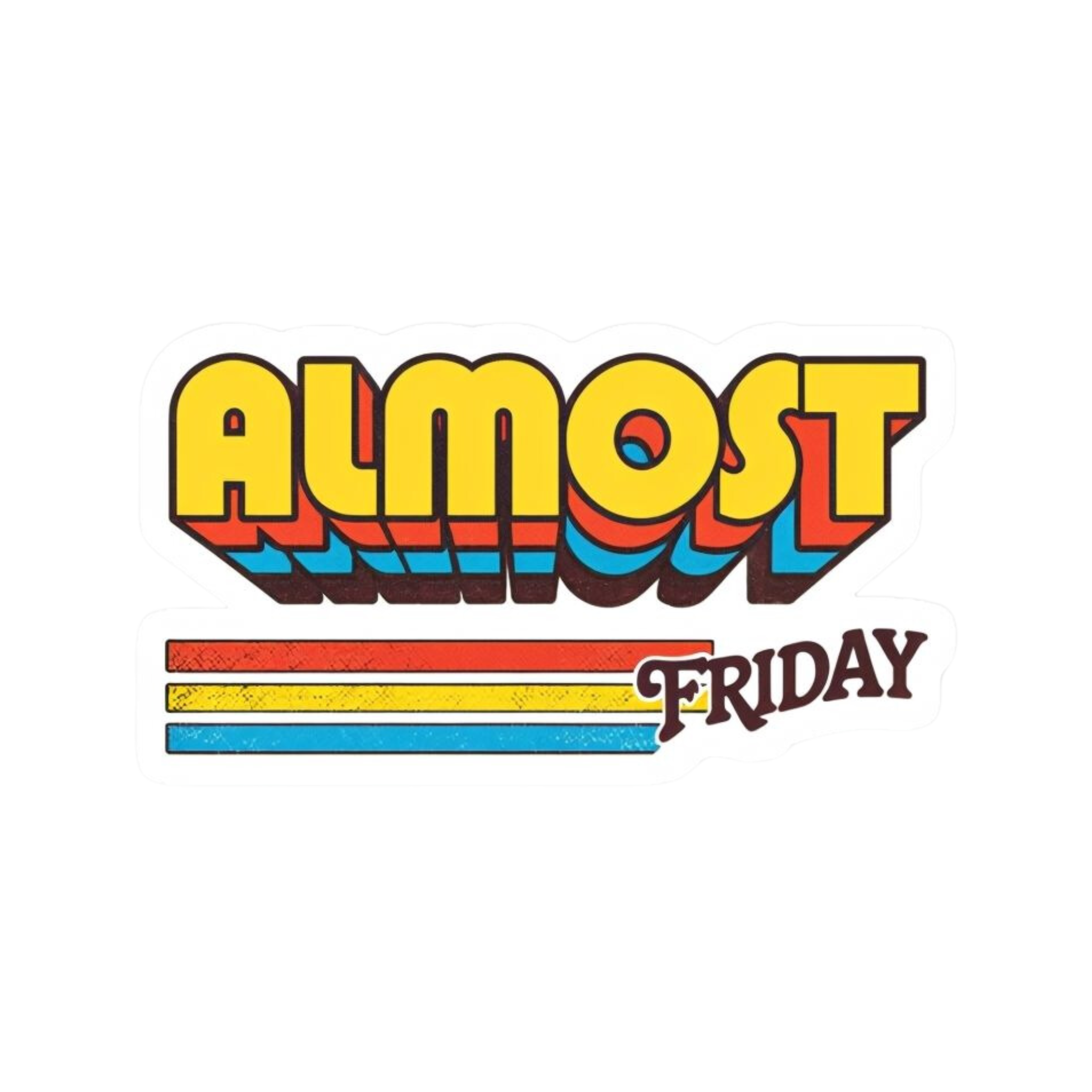 Almost Friday (Vintage Logo) camiseta unisex