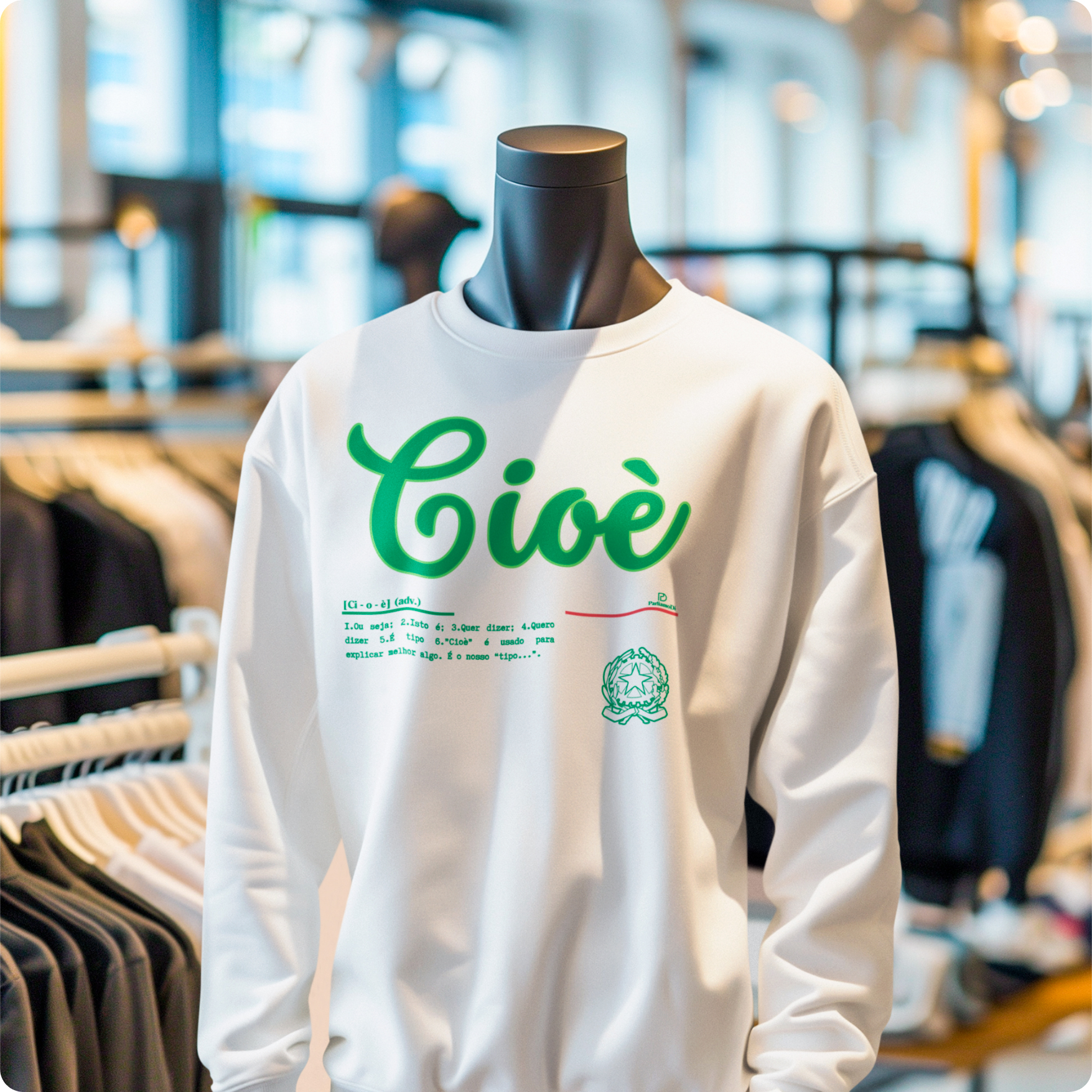 Moletom Italiano Cioè