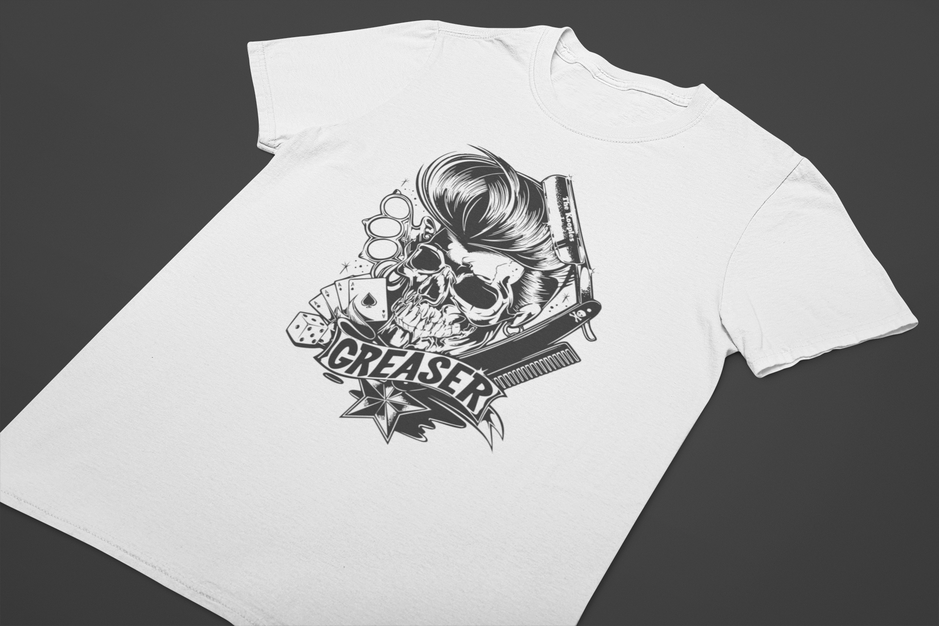 Nome do produto: Camiseta Dizbocado Corte Regular - Elvis Caveira