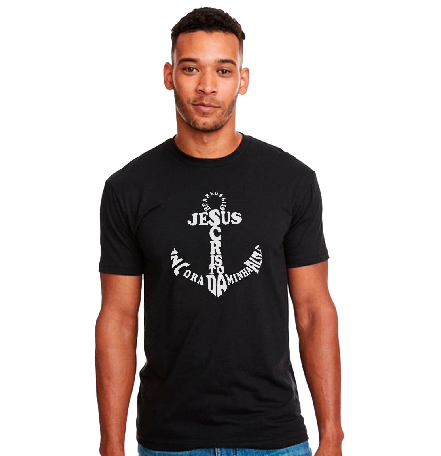 Nome do produto: Camiseta Gospel : Jesus Cristo Âncora da Minha Alma / Unissex