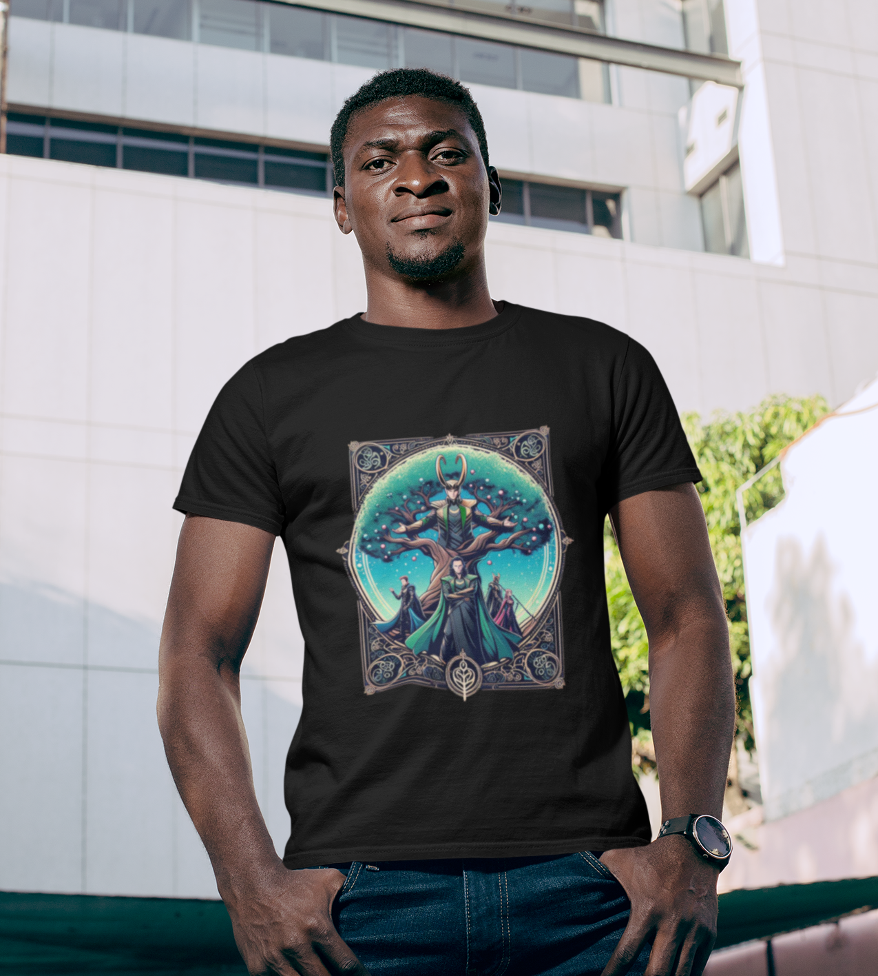 Nome do produto: Camisa Loki e a árvore da vida