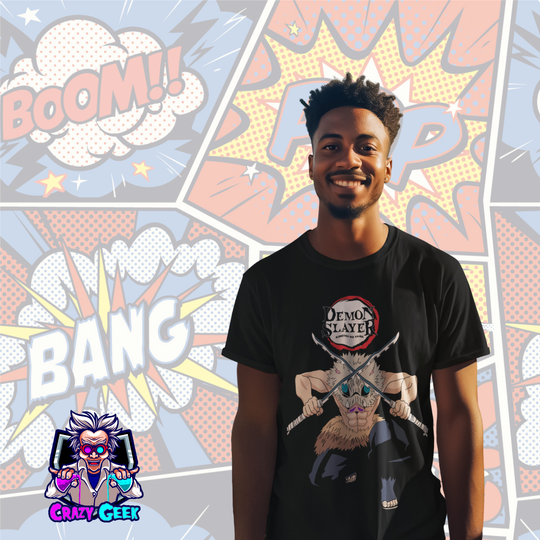 Nome do produto: Camisa Inosuke Hashibira - Demon Slayer 