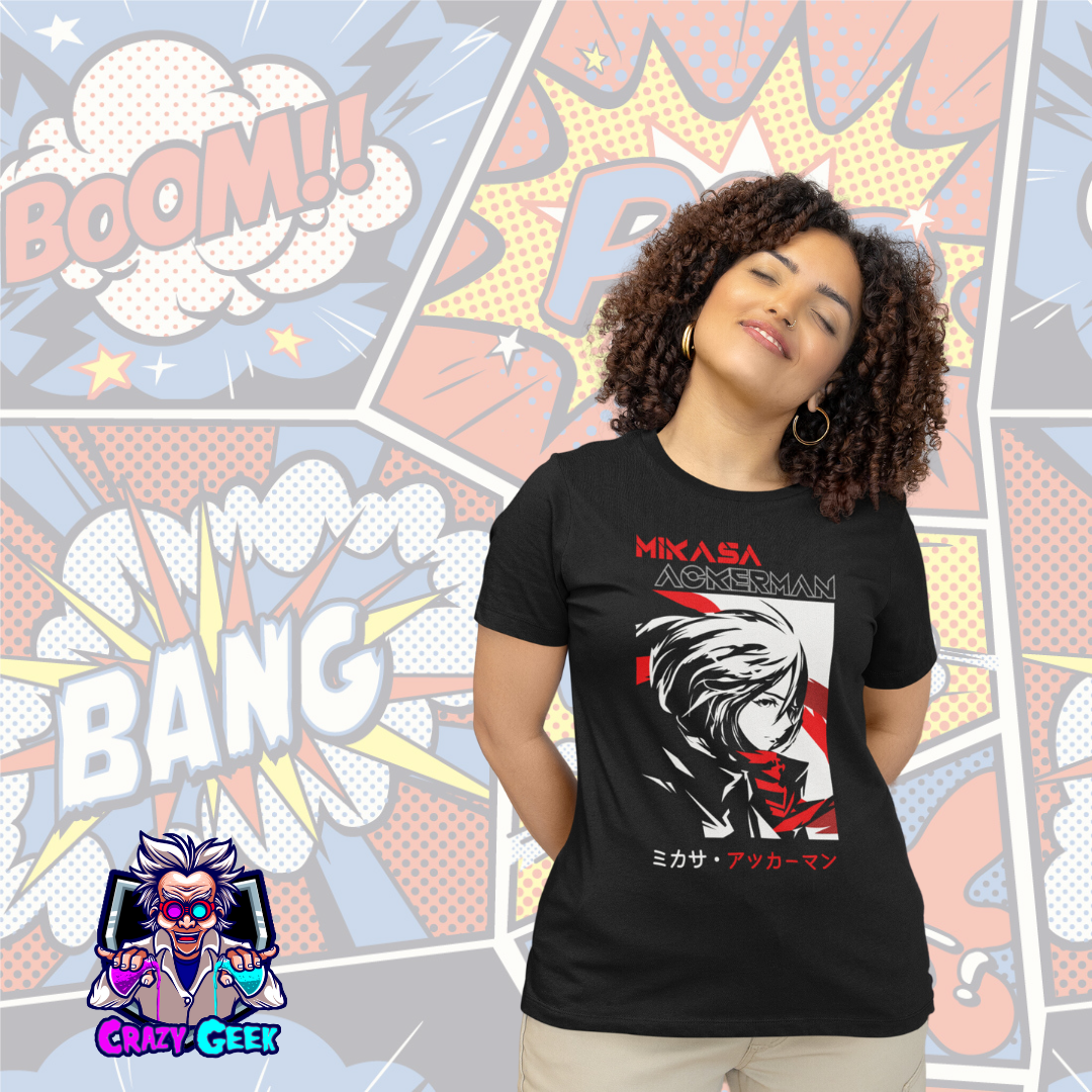 Nome do produto: Camisa Mikasa Arkerman - Attack on Titan