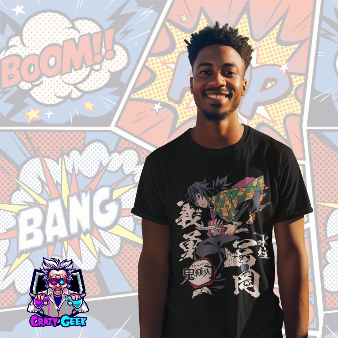 Nome do produto: Camisa Hashira Gijyu Tomioka - Demon Slayer 