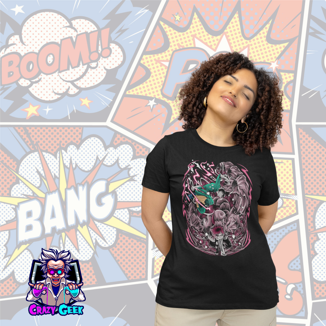 Nome do produto: Camisa Gaara VS Rock Lee - Naruto 