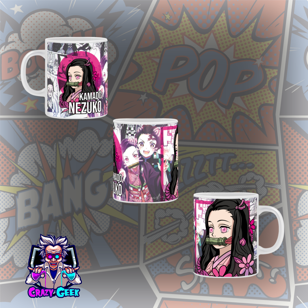 Nome do produto: Caneca Nezuko Kamado - Demon Slayer 
